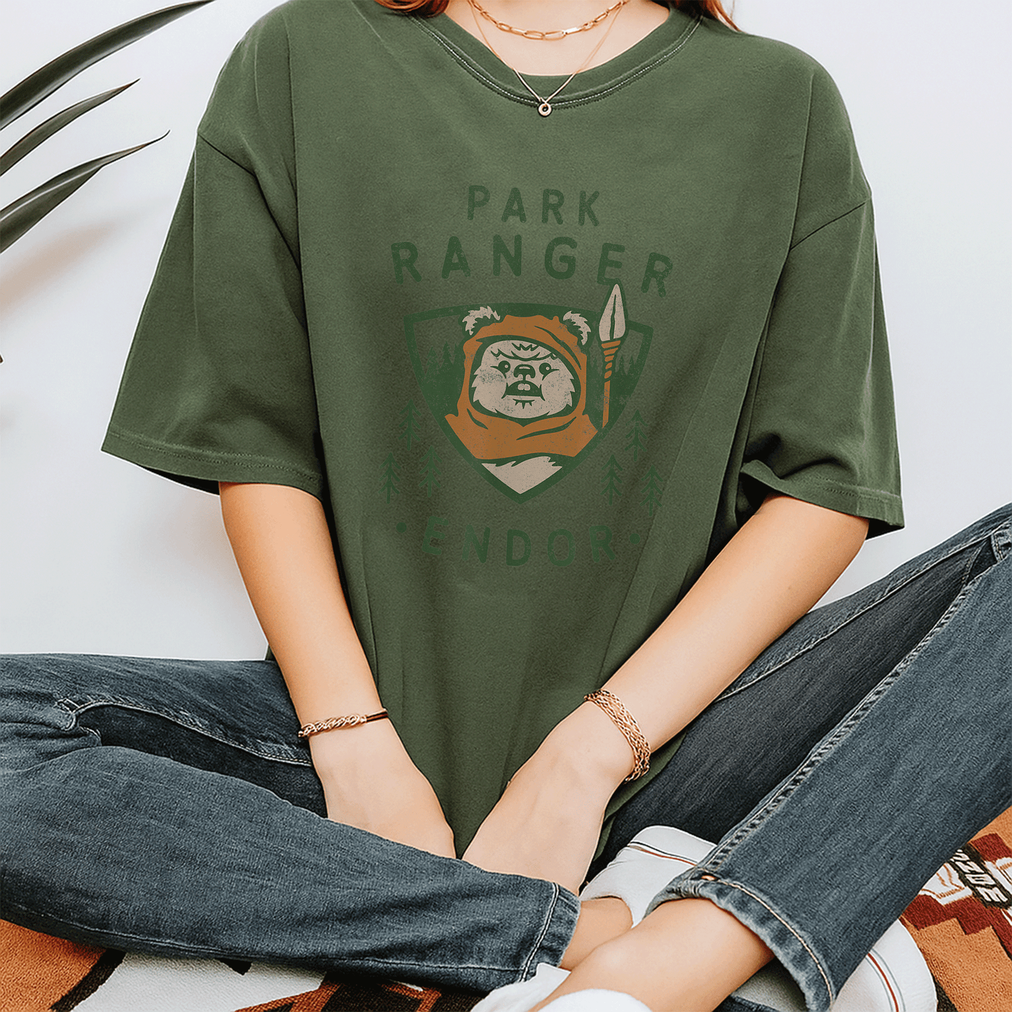 Star Wars Ewok Park Ranger Endor T-Shirt Featuring Unique Artwork - Perfect Gift for Fans and Outdoor Lovers! - 7