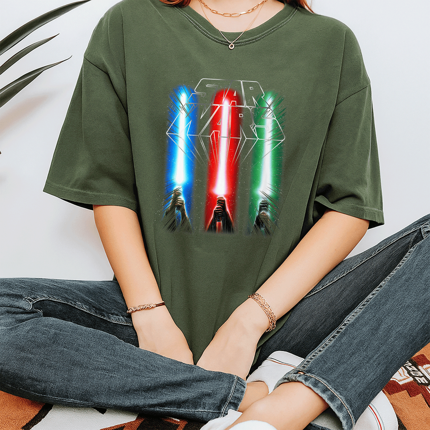 Star Wars Classic Epic Lightsabers Jedi Force Logo T-Shirt for Fans – Cool Graphic Tee for Movie Lovers and Collectors - 7