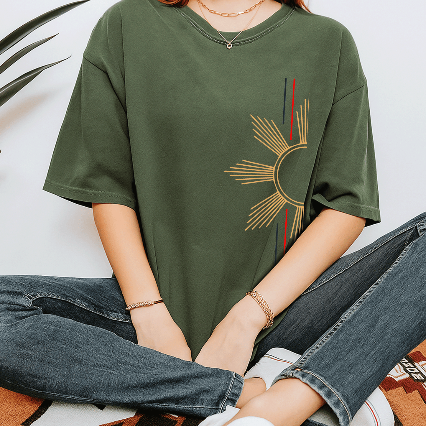 Shop the Minimalist Filipino Sun T-Shirt – A Stylish and Vibrant Graphic Tee Celebrating Filipino Culture and Sunshine! - 7