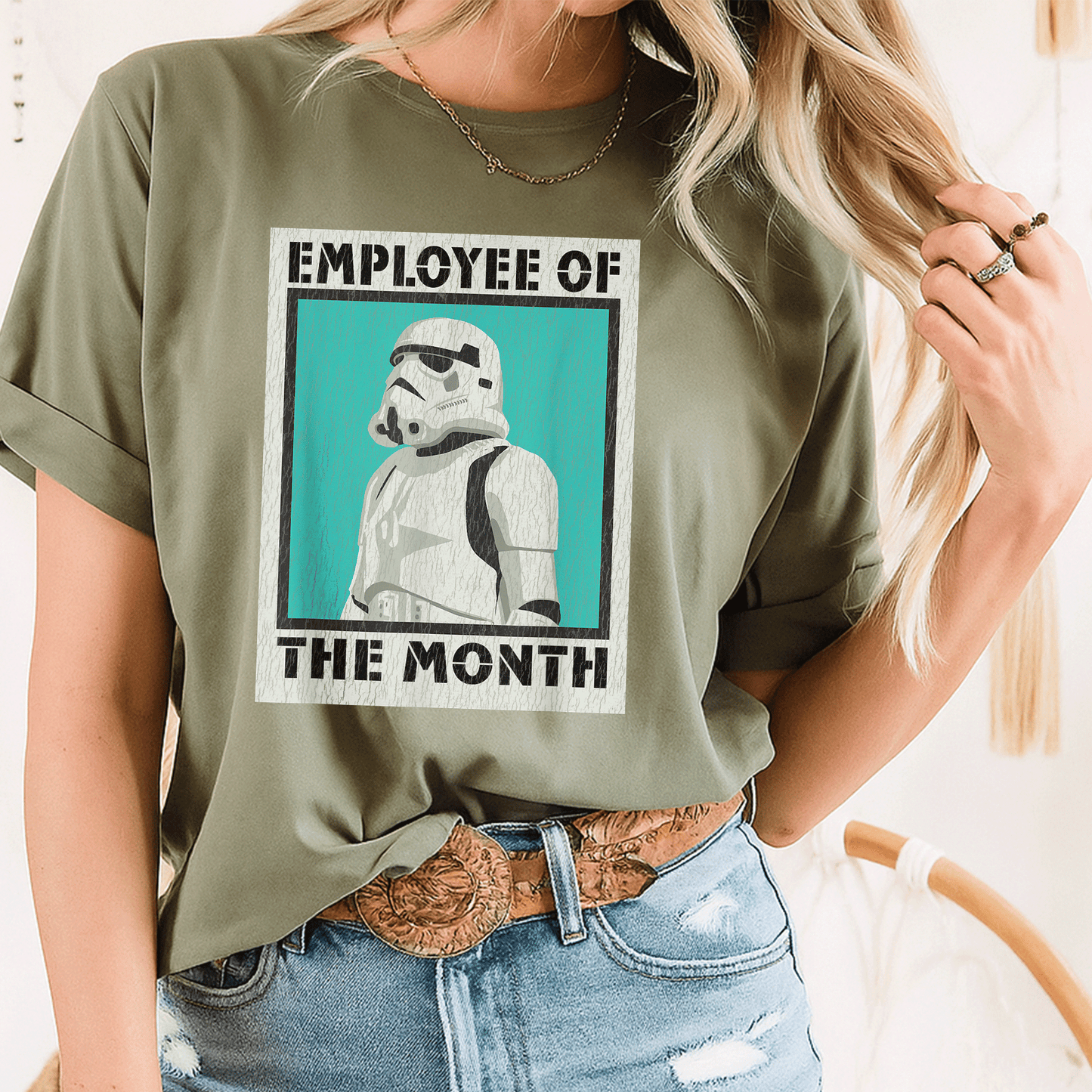 Star Wars Stormtrooper Employee of The Month T-Shirt Perfect for Fans of Galactic Humor and Sci-Fi Style - 8