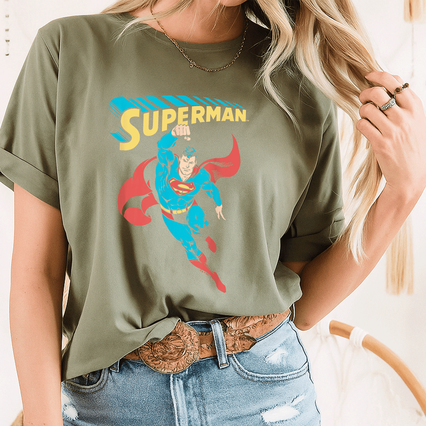 Stylish Superman Superhero T-Shirt for Fans - Bold Graphic Design Perfect for Comic Lovers and Everyday Wear - 8