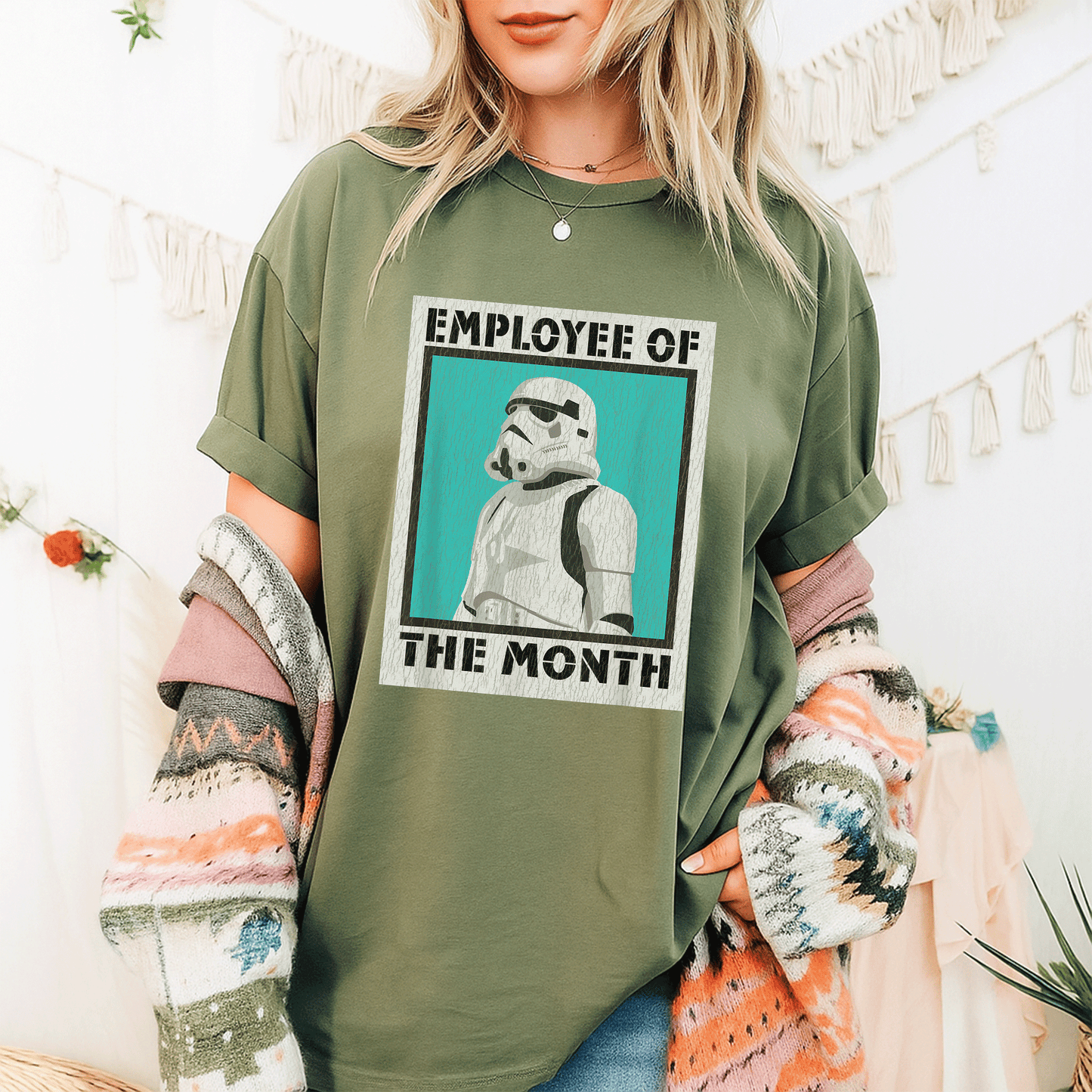 Star Wars Stormtrooper Employee of The Month T-Shirt Perfect for Fans of Galactic Humor and Sci-Fi Style - 9