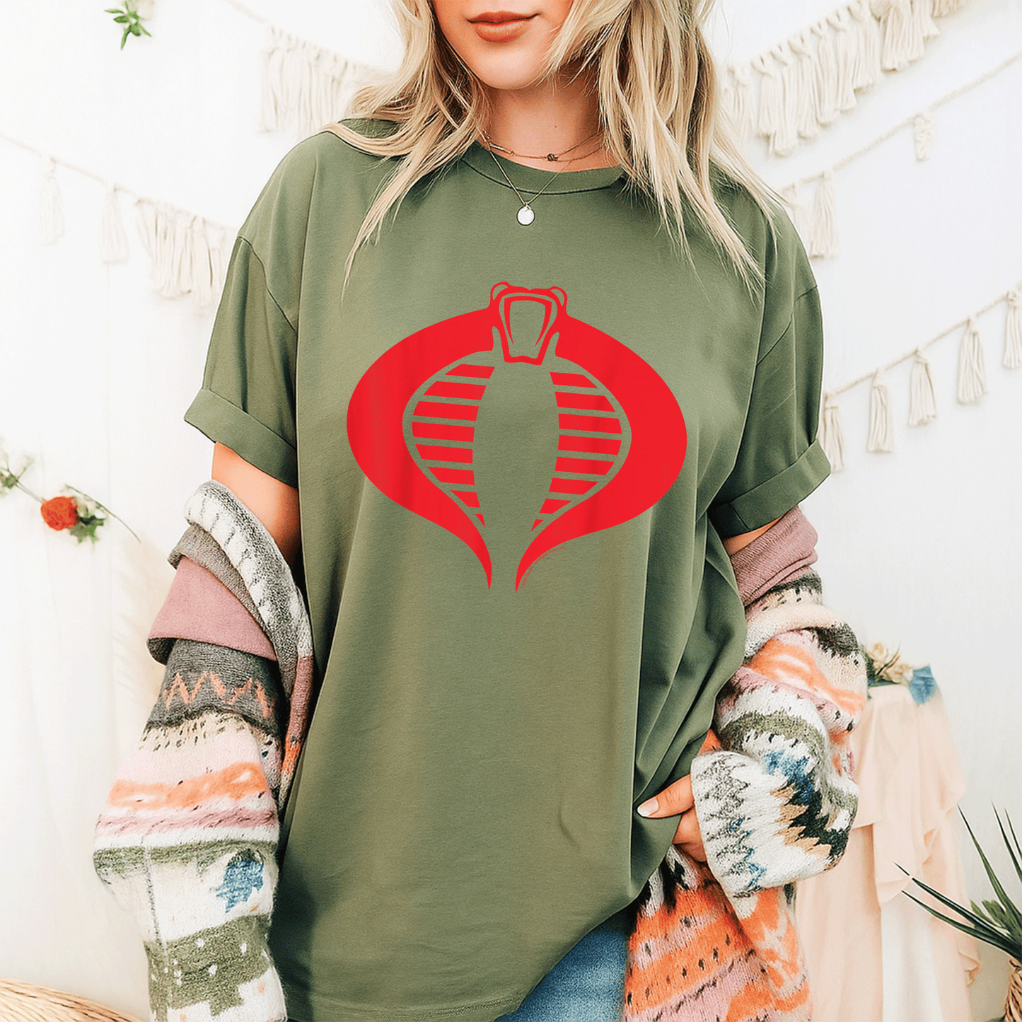 Stylish G.I. Joe Cobra Logo T-Shirt for Fans - Cool Graphic Tee Featuring Iconic Cobra Emblem - Perfect Gift Idea - 9