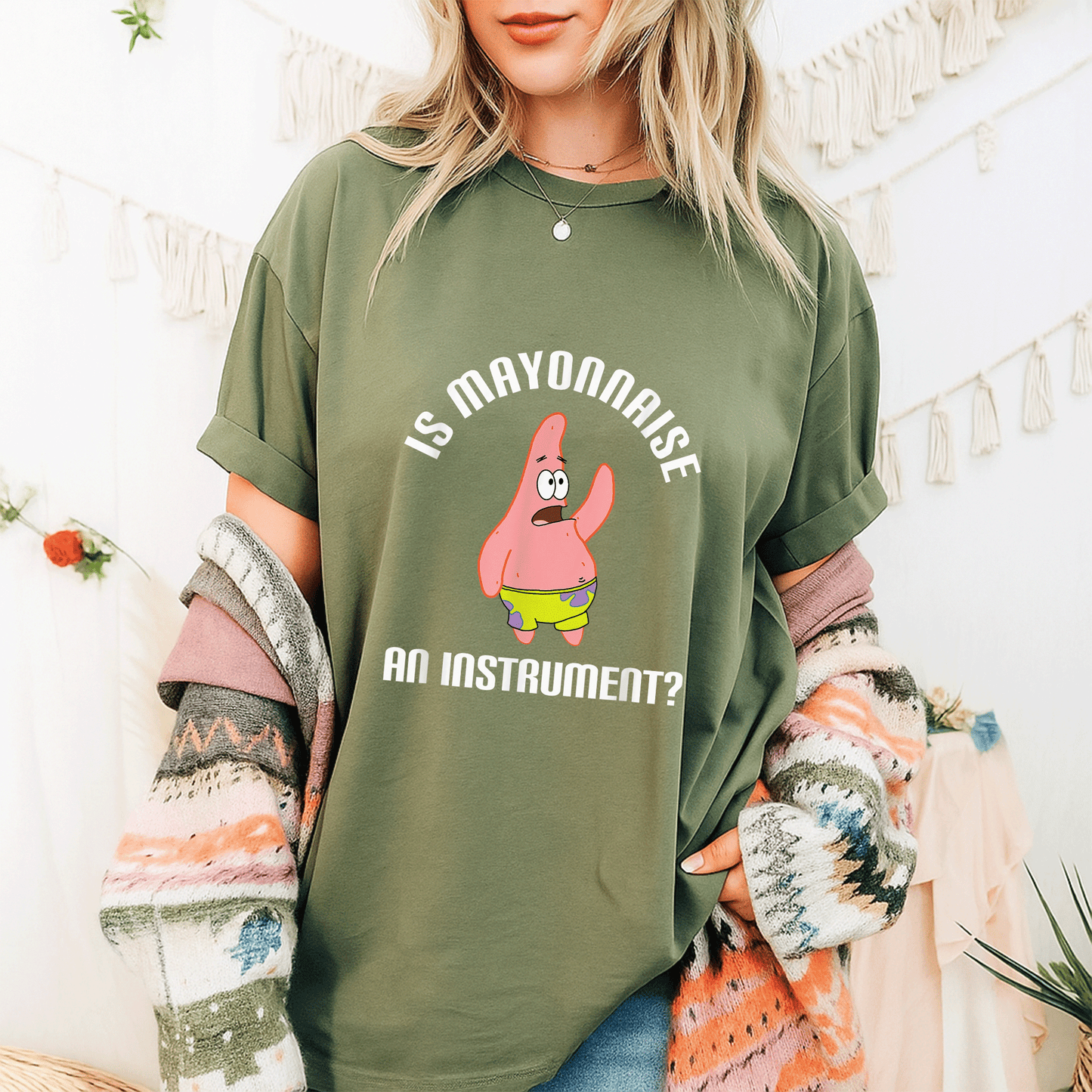 Mademark SpongeBob SquarePants Is Mayonnaise An Instrument T-Shirt Perfect for Fans of Fun and Whimsical Cartoon Apparel - 9