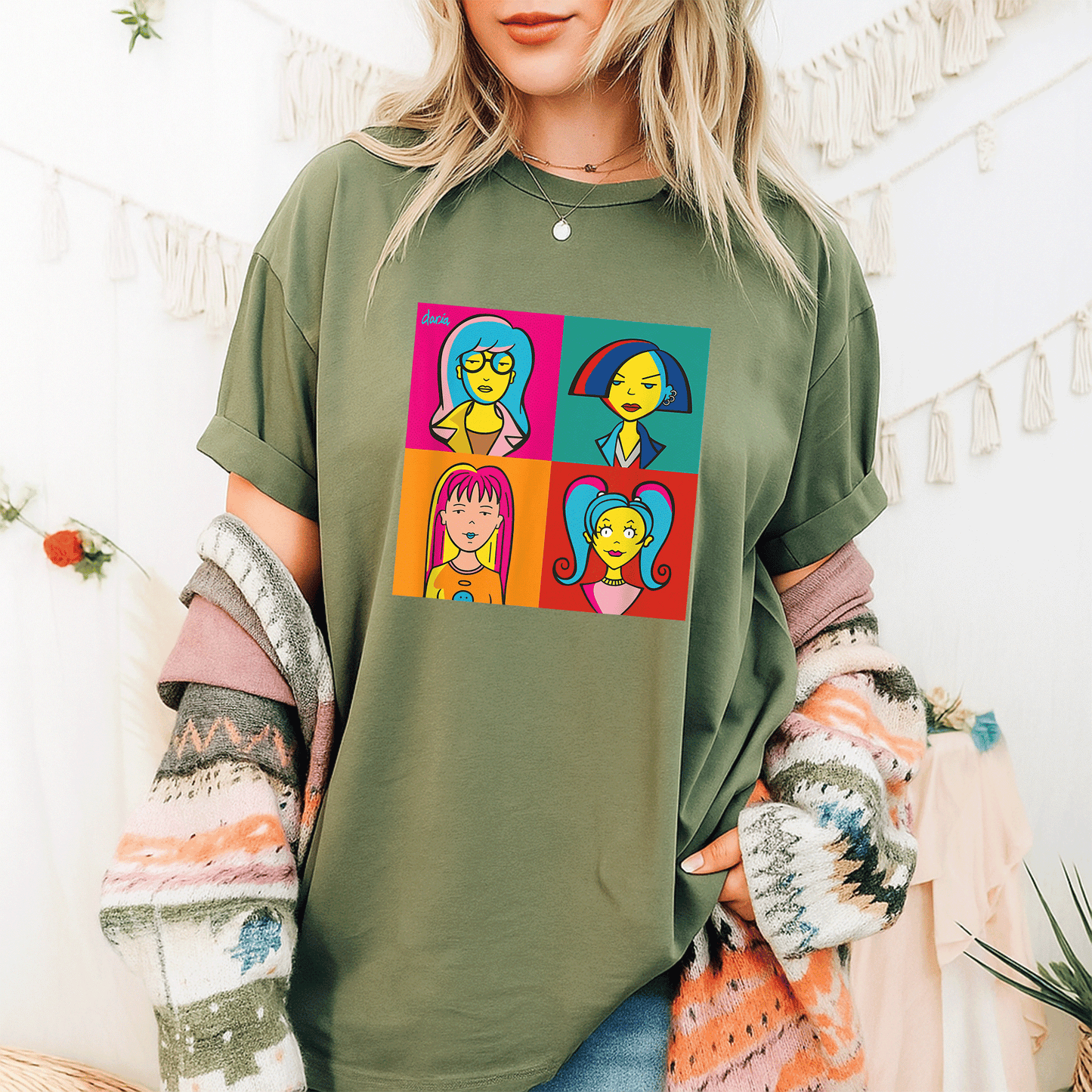 Mademark x Daria Ladies of Daria Pop Art T-Shirt - Stylish and Fun Graphic Tee for Fashion-Forward Women - 9