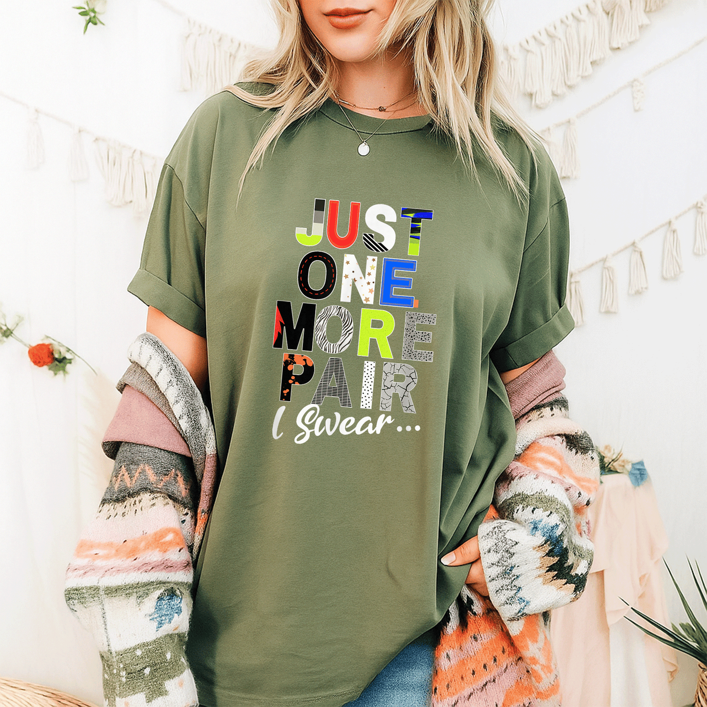 Sneaker Head Just One More Pair Sneaker Collector T-Shirt for Sneaker Lovers Fashionable and Fun Graphic Tee - 9