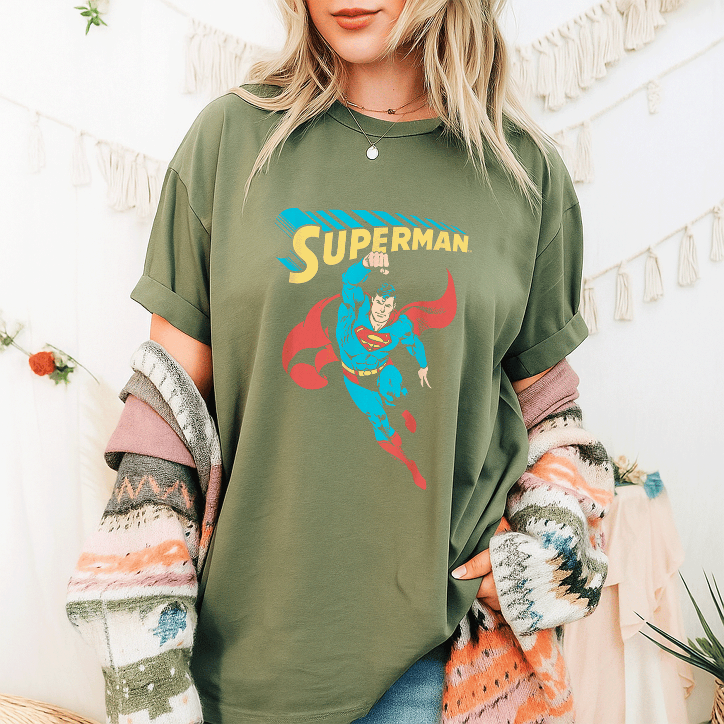 Stylish Superman Superhero T-Shirt for Fans - Bold Graphic Design Perfect for Comic Lovers and Everyday Wear - 9