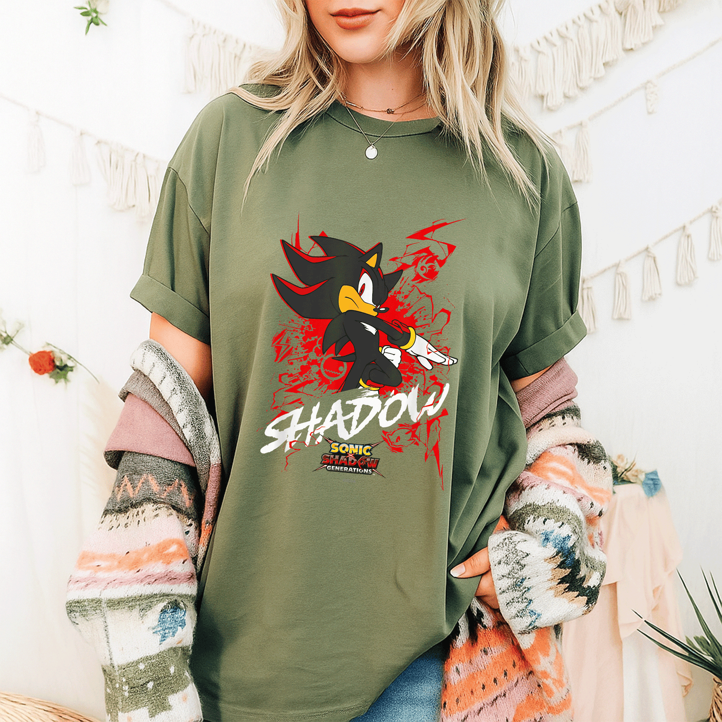 Sonic the Hedgehog Shadow T-Shirt Featuring Epic Sonic X Shadow Generations Design – Perfect for Fans and Collectors! - 9