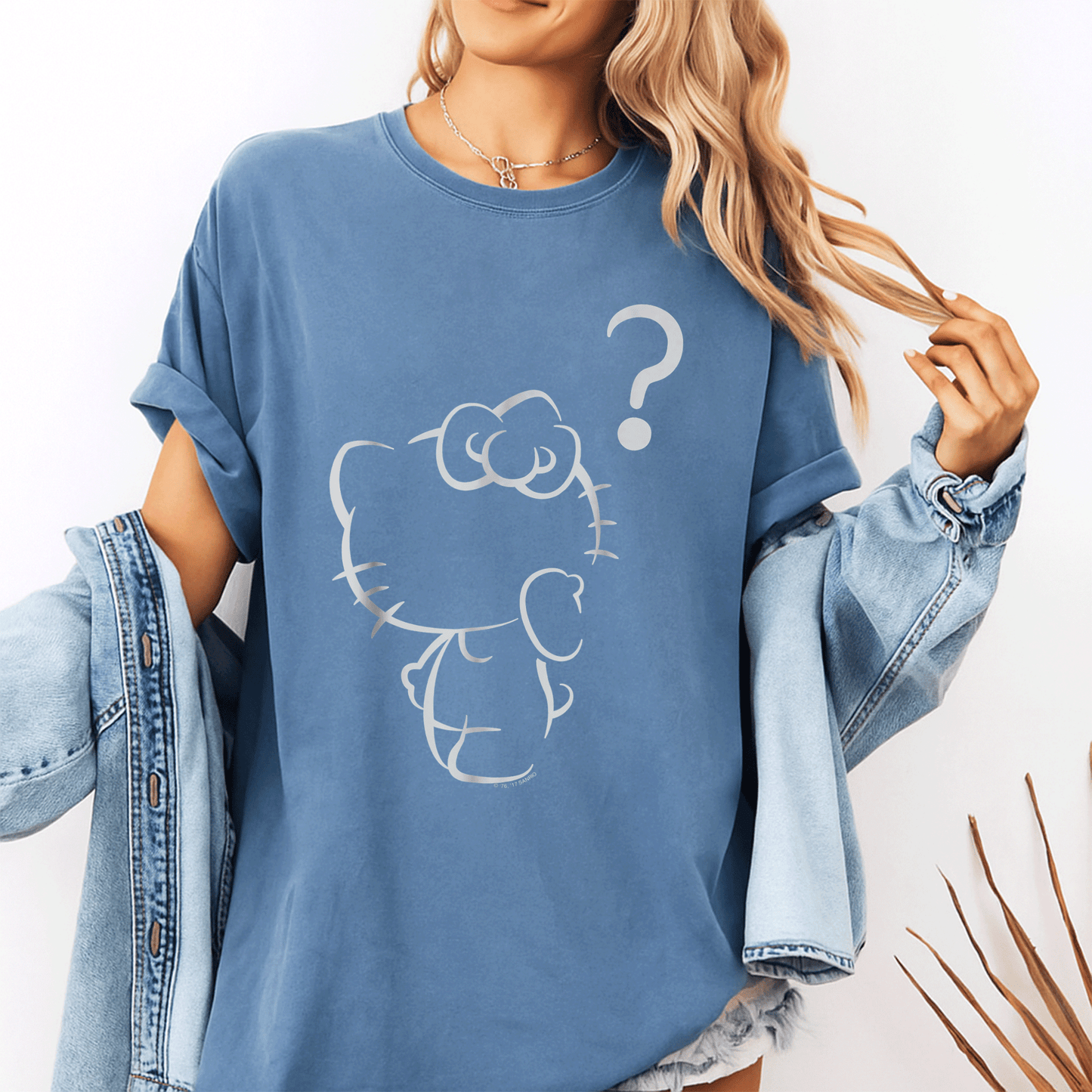 Cute Hello Kitty Question Mark Tee Shirt for Fans, Adorable Graphic Tee Perfect for Casual Wear and Gifts for All Ages - 10