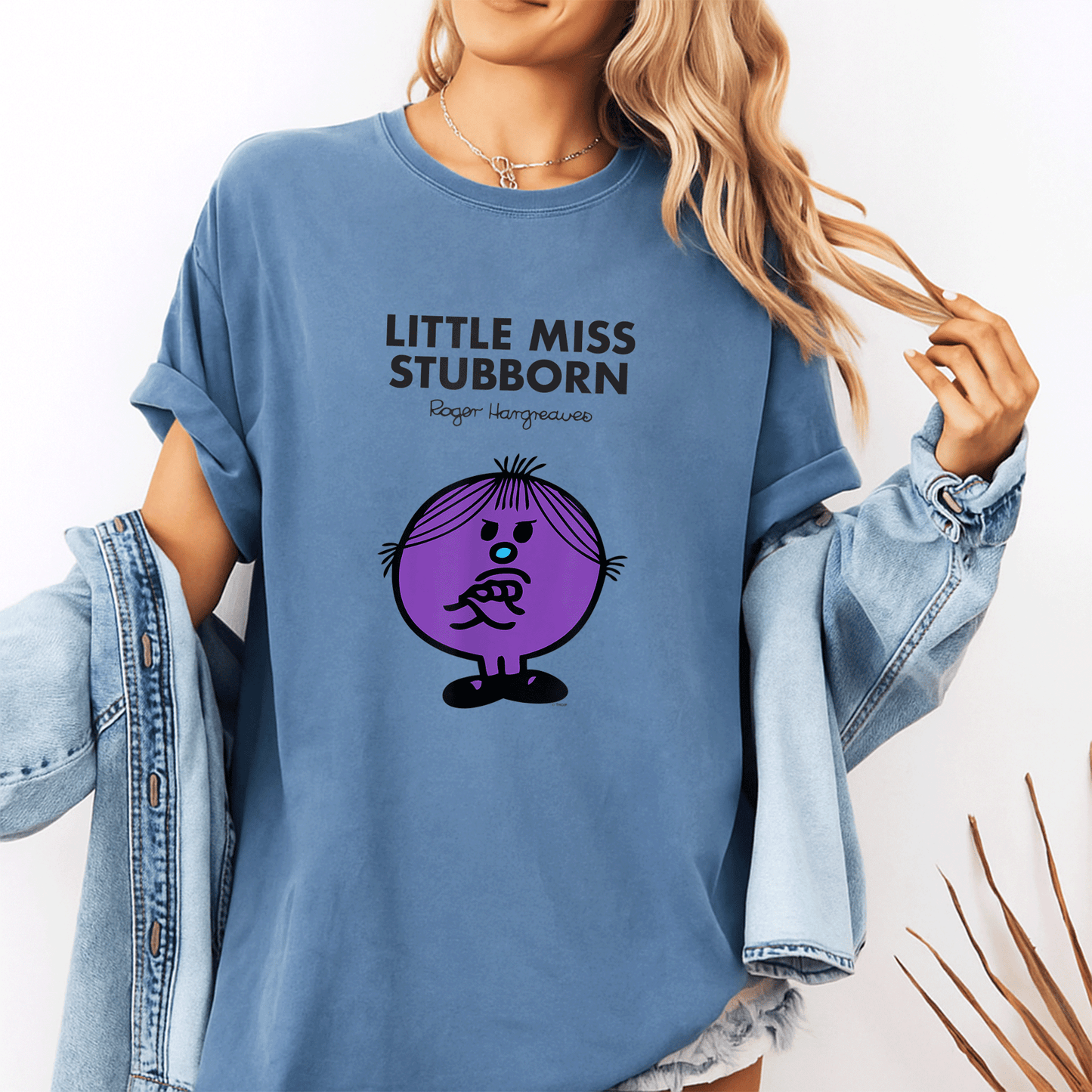 Mr Men Little Miss Stubborn T-Shirt for Kids Fun Colorful Design with Playful Illustration Perfect Gift for Young Readers - 10