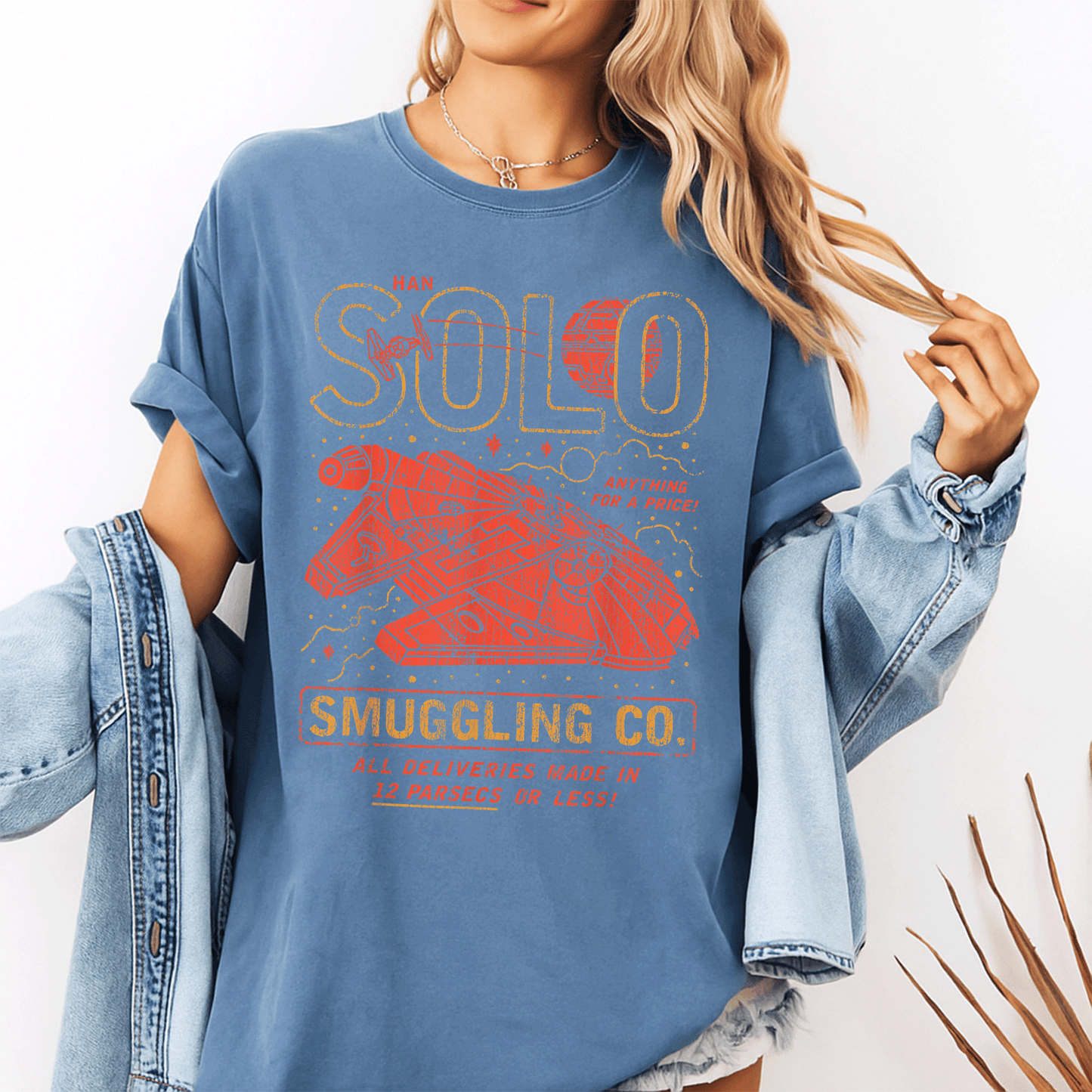 Star Wars Han Solo Smuggling Co T-Shirt Featuring Iconic Design for Fans of the Galaxy's Most Notorious Smuggler - 10