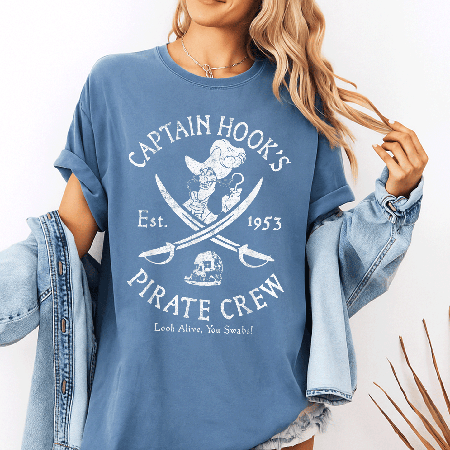 Disney Villains Captain Hook Pirate Crew Established 1953 Logo T-Shirt for Fans of Classic Animation and Adventure - 10