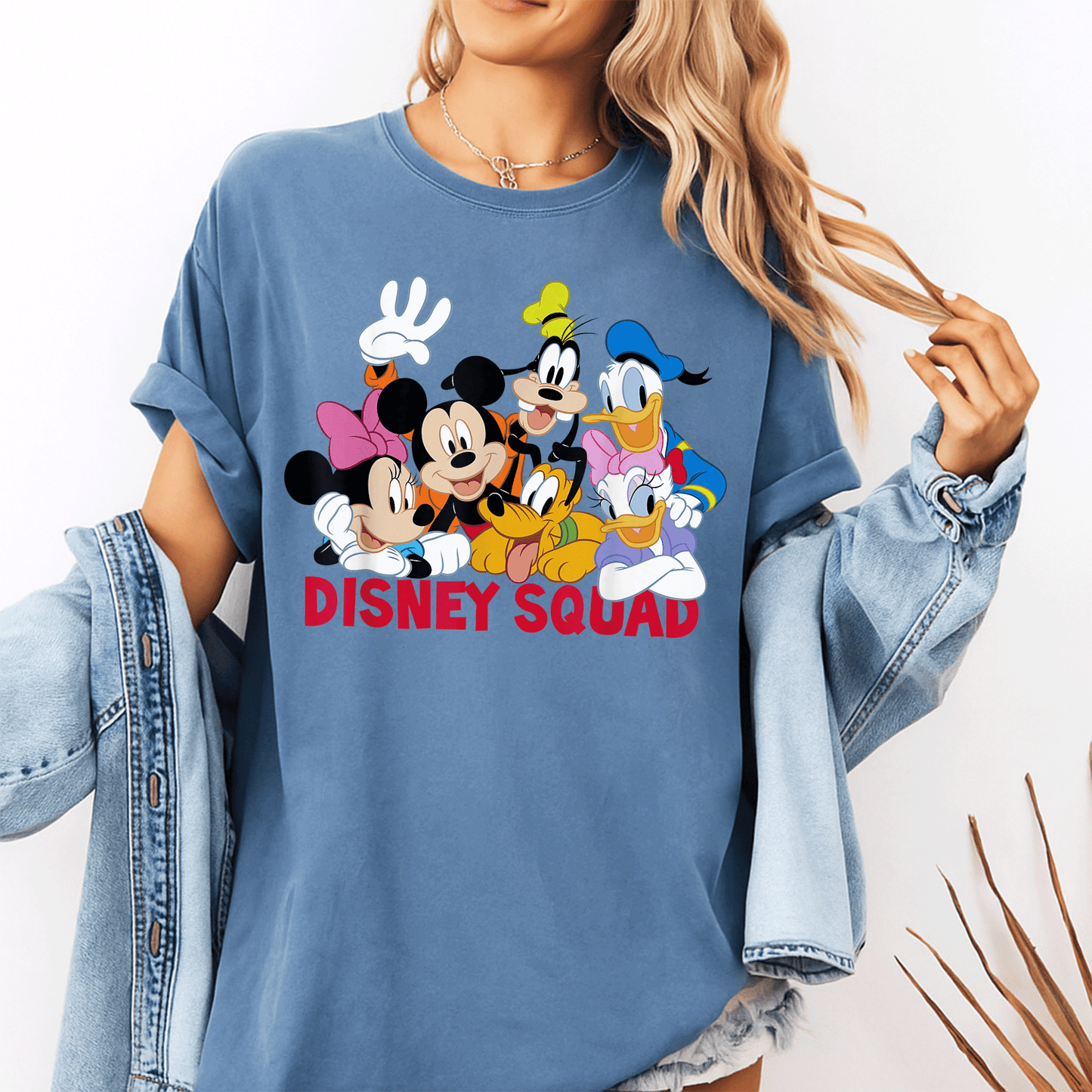Disney Mickey and Friends Squad T-Shirt Fun Graphic Tee Featuring Classic Characters Perfect for Kids and Disney Fans - 10