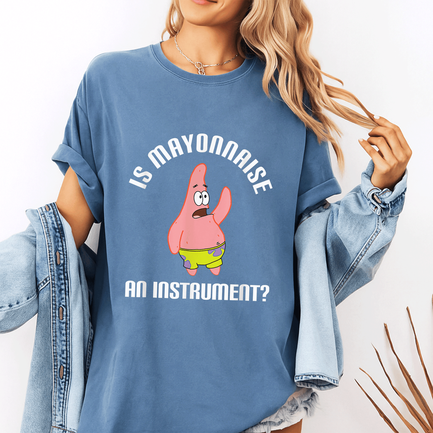 Mademark SpongeBob SquarePants Is Mayonnaise An Instrument T-Shirt Perfect for Fans of Fun and Whimsical Cartoon Apparel - 10