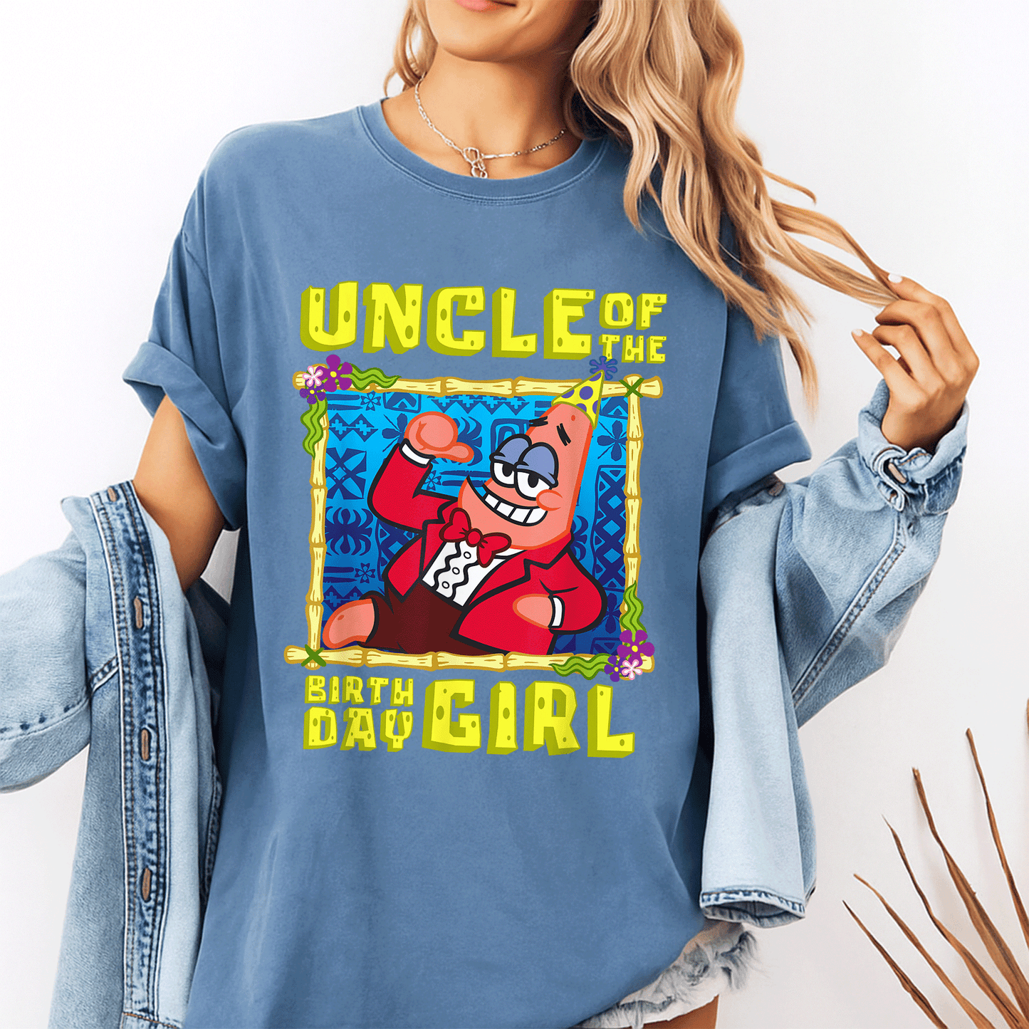 SpongeBob SquarePants Uncle Gift T-Shirt - Fun Patrick Design for Birthday Celebrations Perfect for the Special Uncle - 10