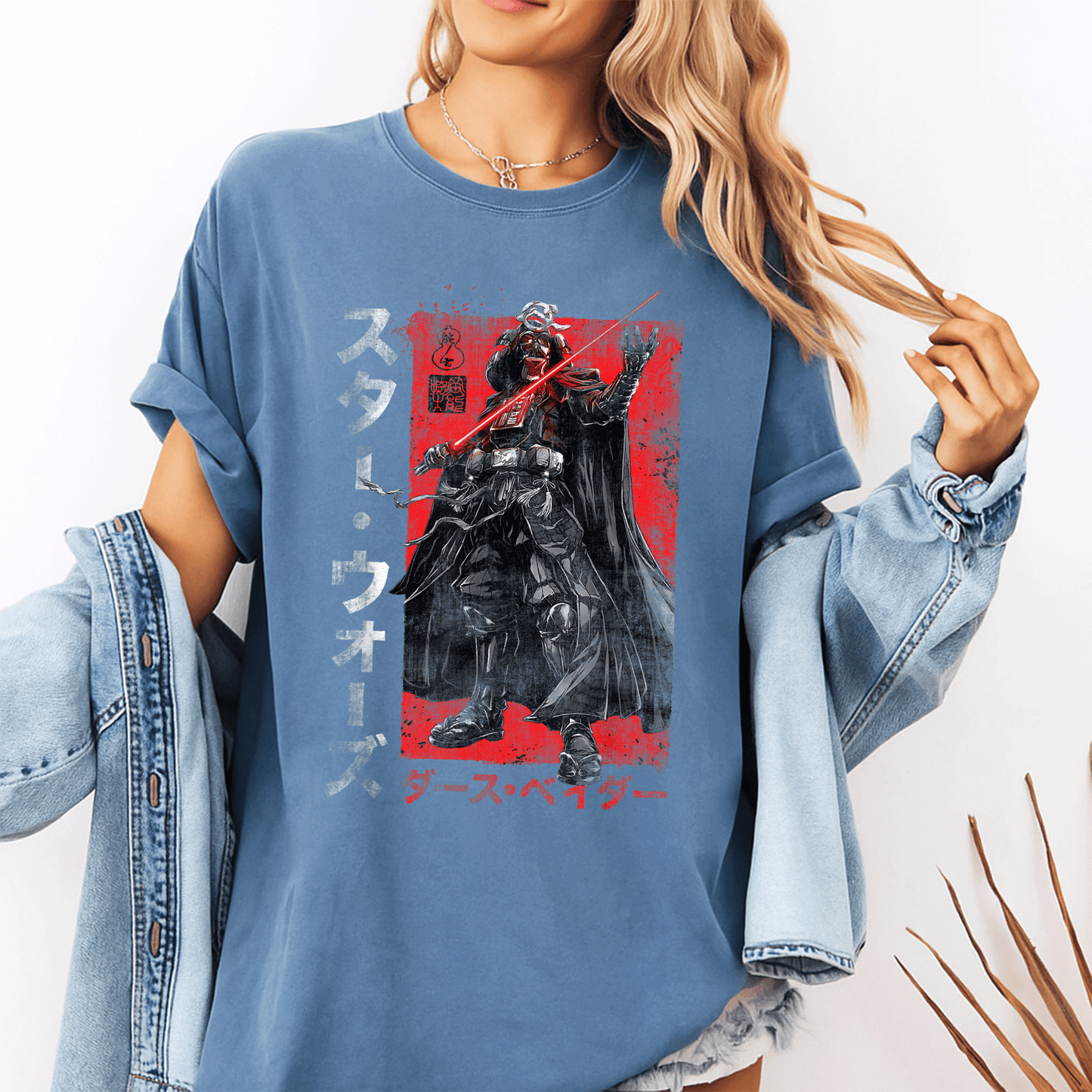 Star Wars Visions Samurai Vader T-Shirt - Unique Anime Style Design for Star Wars Fans and Samurai Enthusiasts - 10
