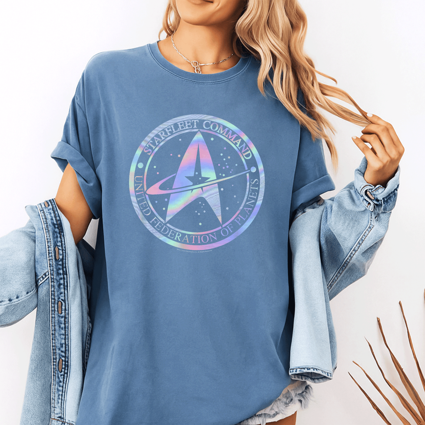 Star Trek Starfleet Command Hologram Fill T-Shirt - Stylish Graphic Tee for Fans of Sci-Fi and Space Exploration - 10
