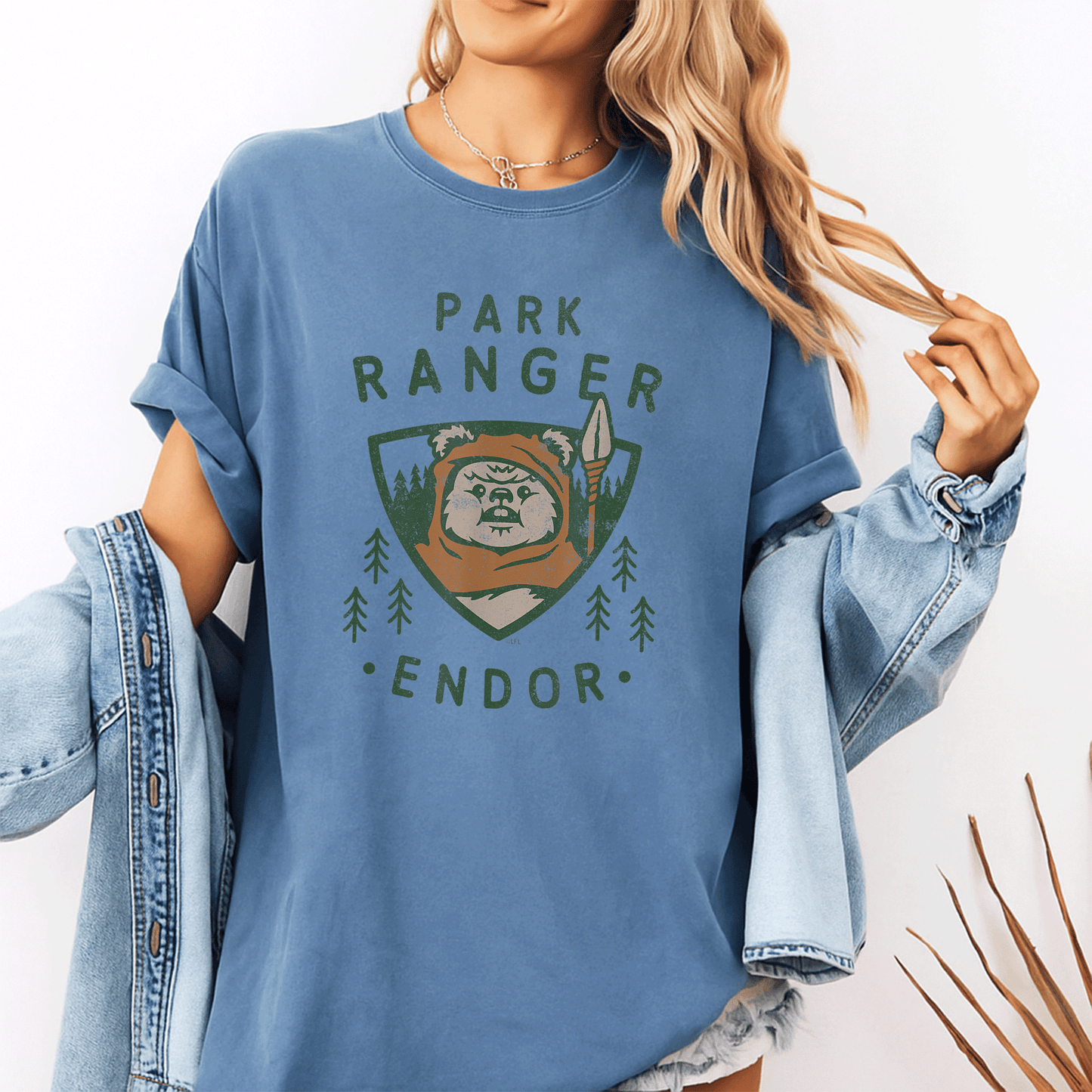 Star Wars Ewok Park Ranger Endor T-Shirt Featuring Unique Artwork - Perfect Gift for Fans and Outdoor Lovers! - 10