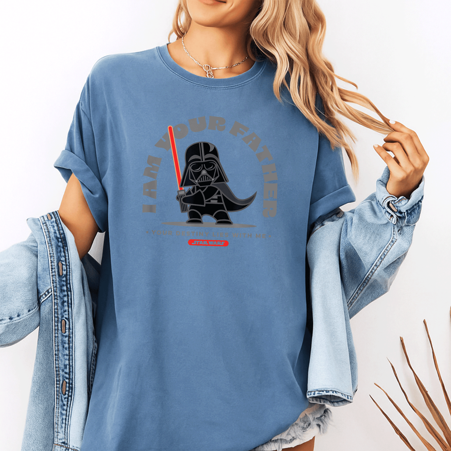Stand Strong with the Amazon Essentials Star Wars Darth Vader T-Shirt 'I Am Your Father' - Perfect for Fans and Collectors! - 10