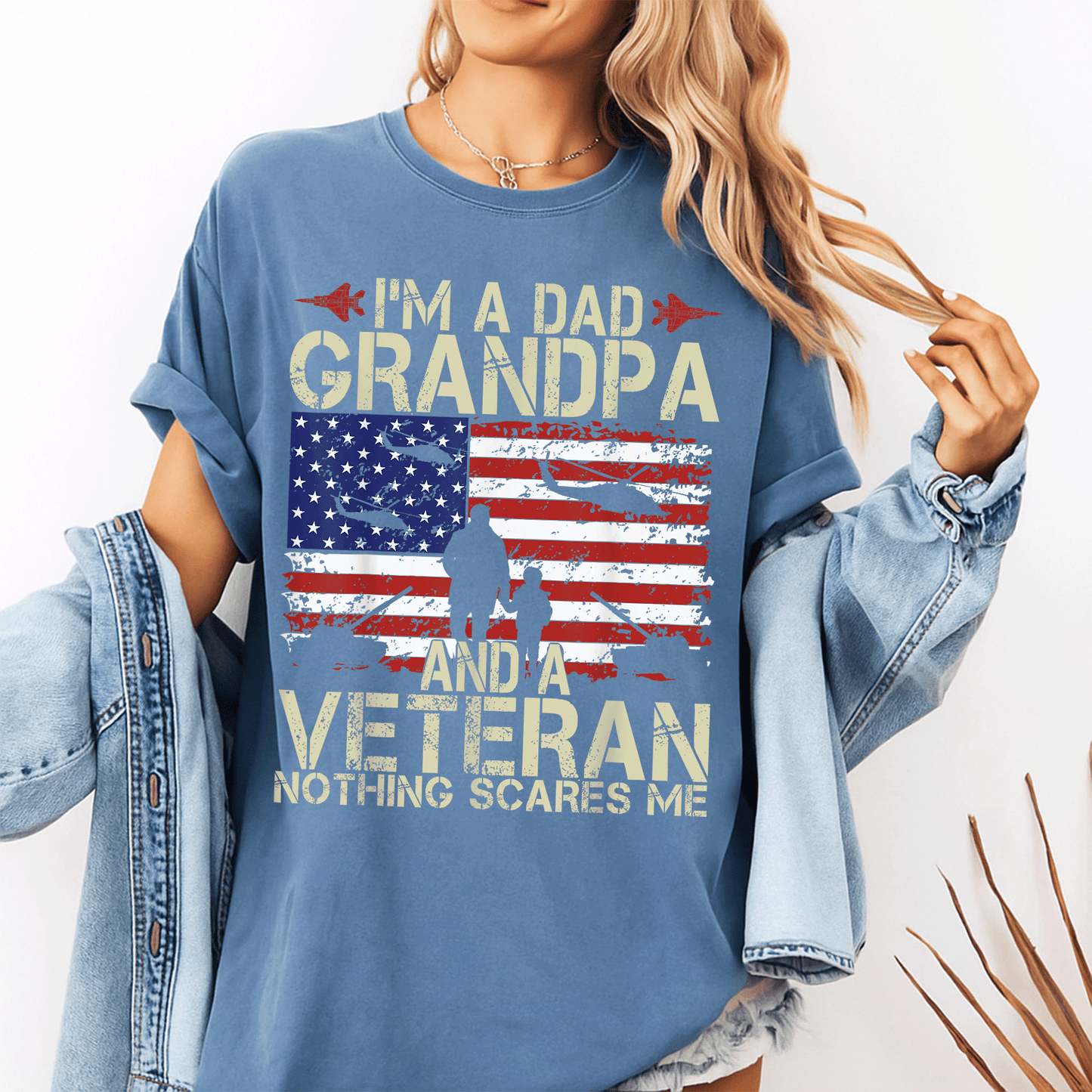 Celebrate Dad, Grandpa, and Veteran Pride with Our Fun Fathers Day T-Shirt - Perfect Gift for Proud Papas! - 10