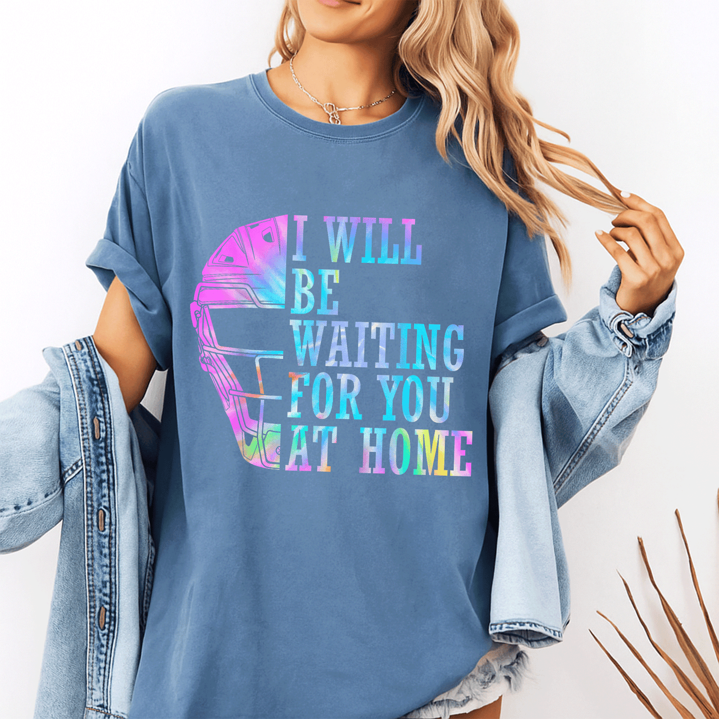 Cute I Will Be Waiting For You At Home Softball Catcher T-Shirt for Softball Lovers - Perfect Gift for Athletes and Fans - 10