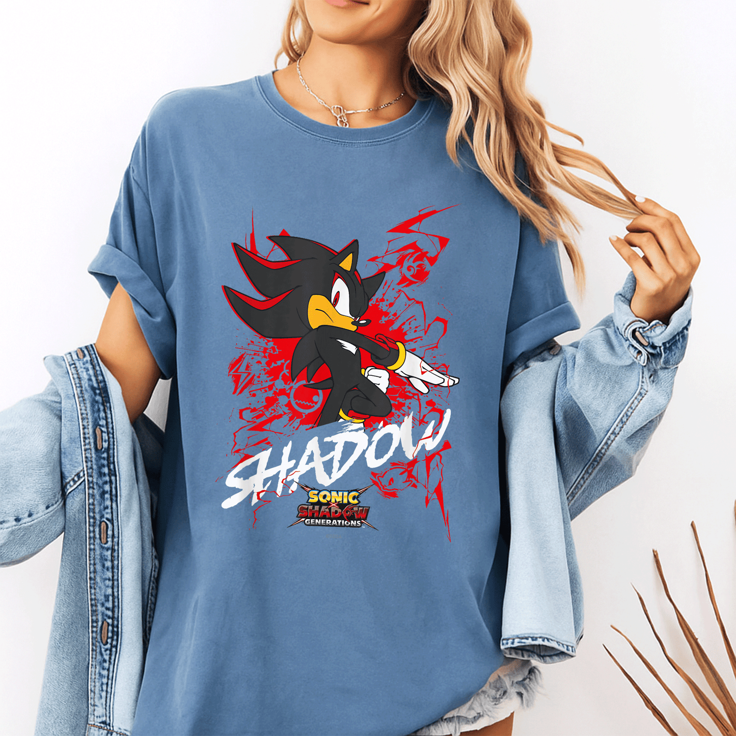 Sonic the Hedgehog Shadow T-Shirt Featuring Epic Sonic X Shadow Generations Design – Perfect for Fans and Collectors! - 10
