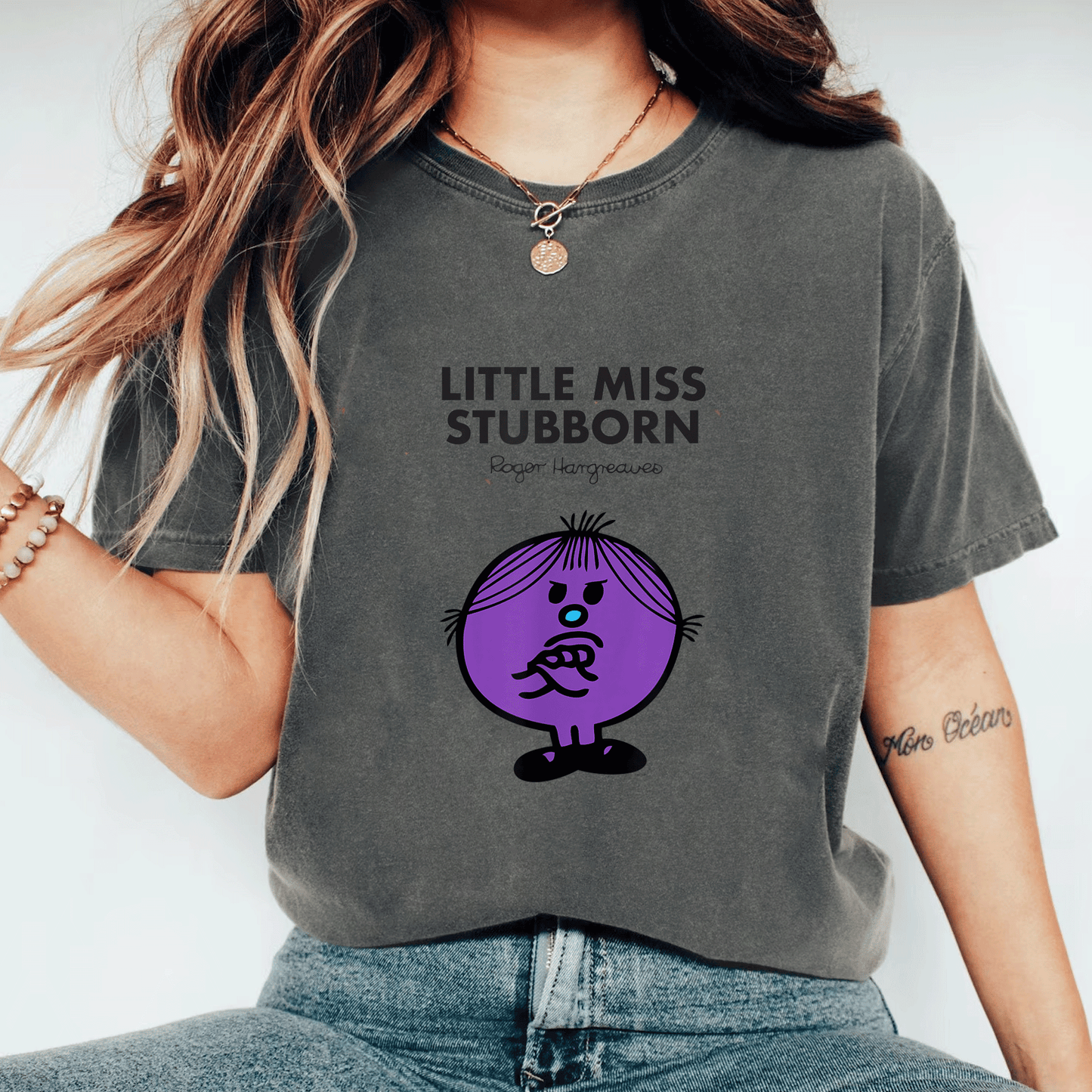 Mr Men Little Miss Stubborn T-Shirt for Kids Fun Colorful Design with Playful Illustration Perfect Gift for Young Readers - 11