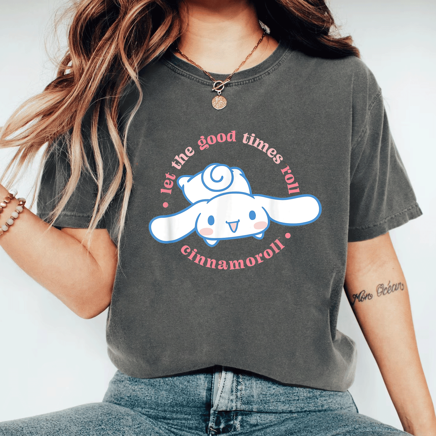 Cute Cinnamoroll Let the Good Times Roll T-Shirt for Fans – Adorable Graphic Tee Featuring Charming Cinnamoroll Design - 11