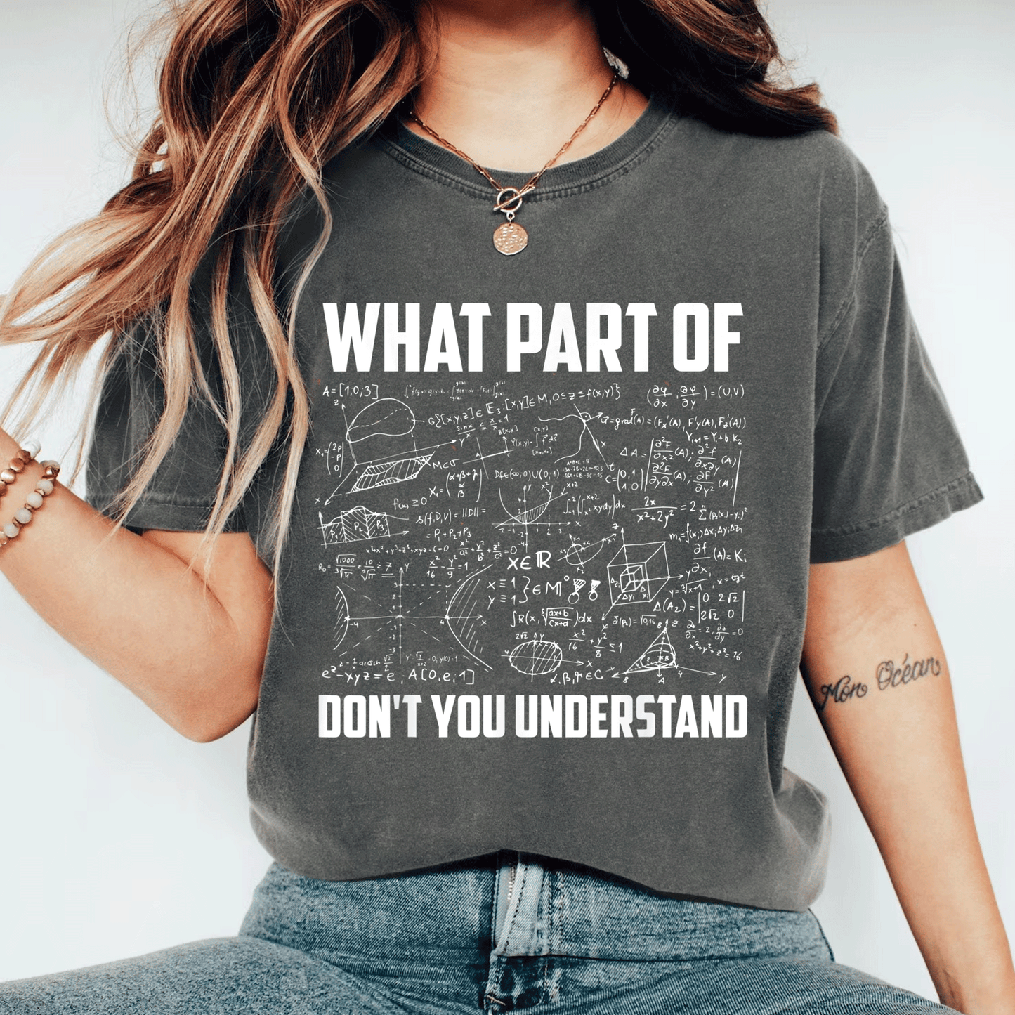 Funny Math Teacher Gift T-Shirt - What Part Of Don't You Understand? Perfect for Math Lovers and Educators - Humor and Style Combined! - 11