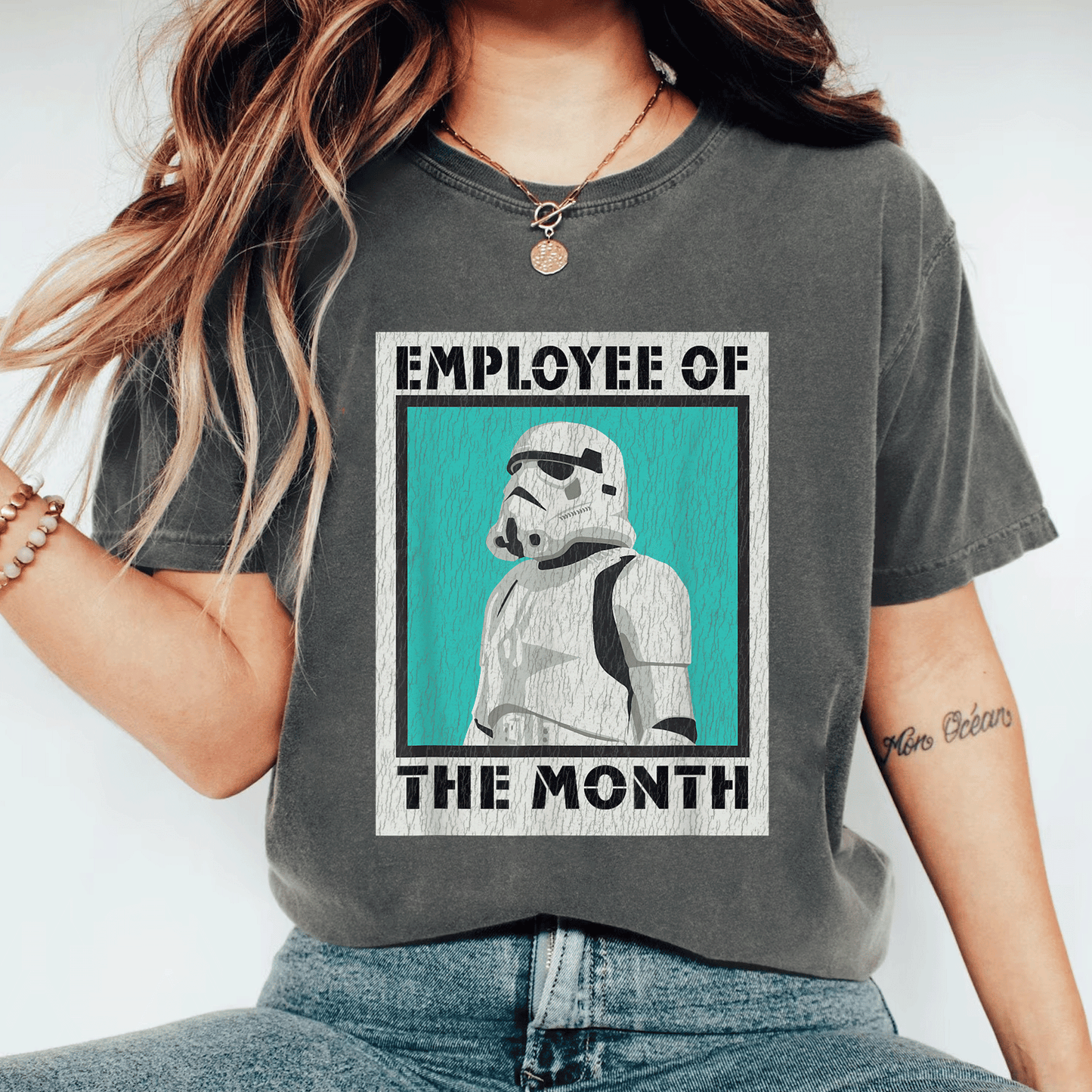 Star Wars Stormtrooper Employee of The Month T-Shirt Perfect for Fans of Galactic Humor and Sci-Fi Style - 11