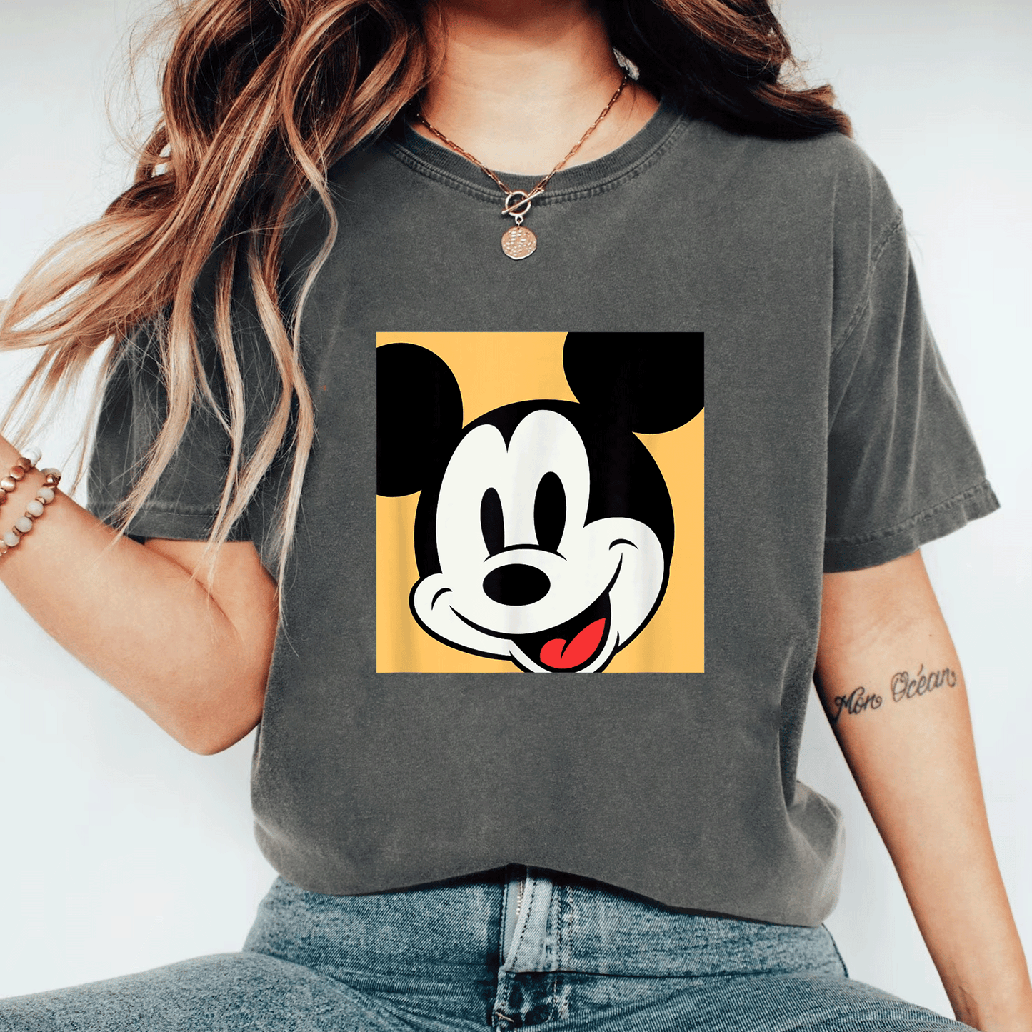 Stylish Amazon Essentials Men's Disney Mickey Comic Black T-Shirt - Fun, Comfortable, and Perfect for Daily Wear - 11