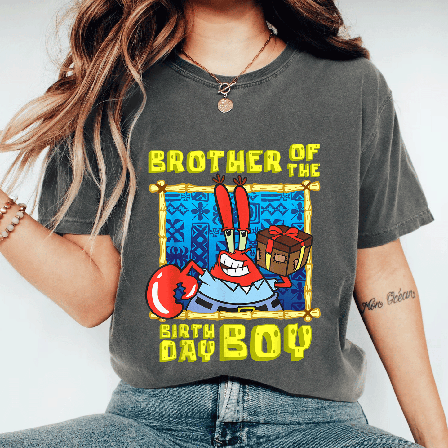 Mademark SpongeBob SquarePants T-Shirt for Boys - Celebrate with Mr. Krabs and the Birthday Boy in Style! - 11