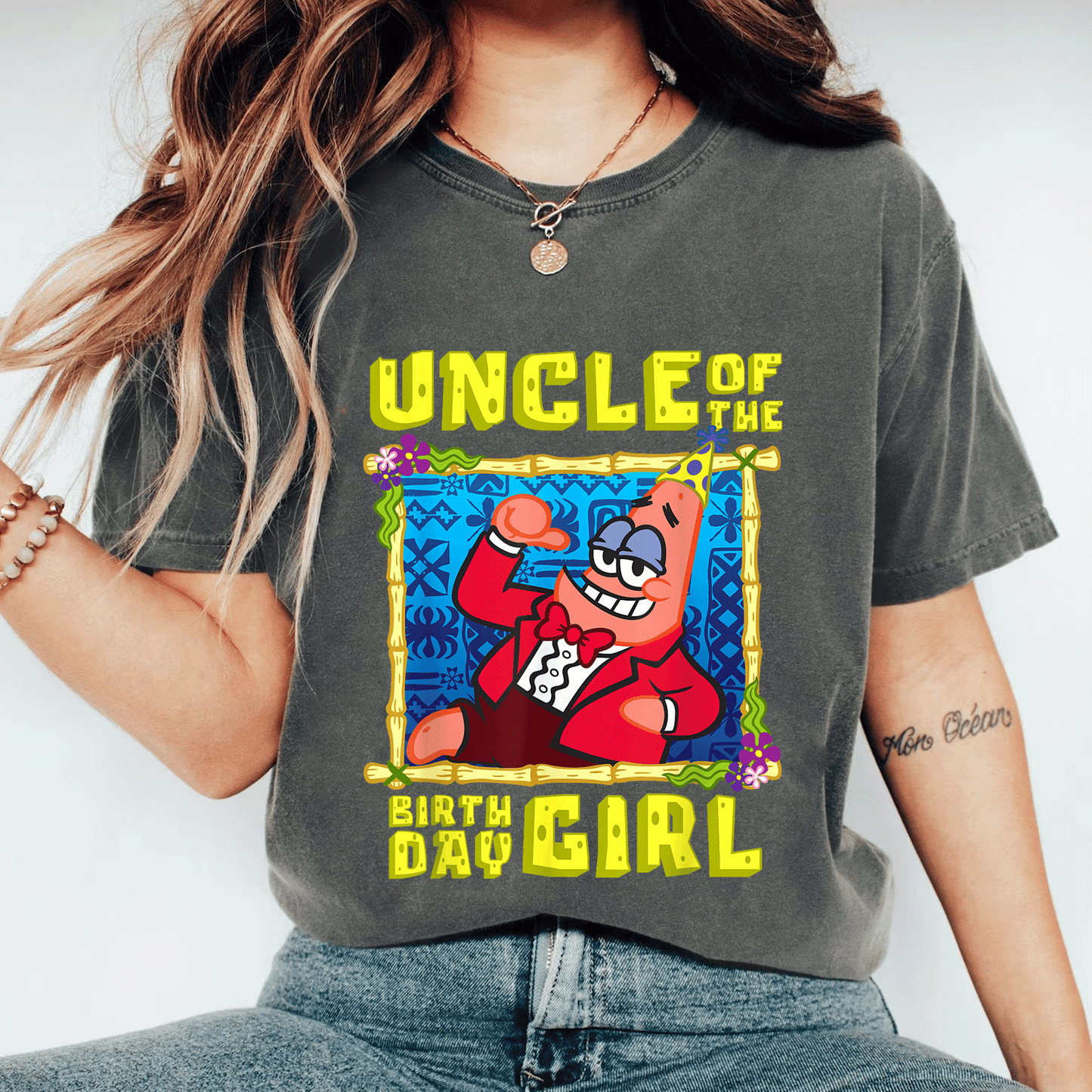 SpongeBob SquarePants Uncle Gift T-Shirt - Fun Patrick Design for Birthday Celebrations Perfect for the Special Uncle - 11