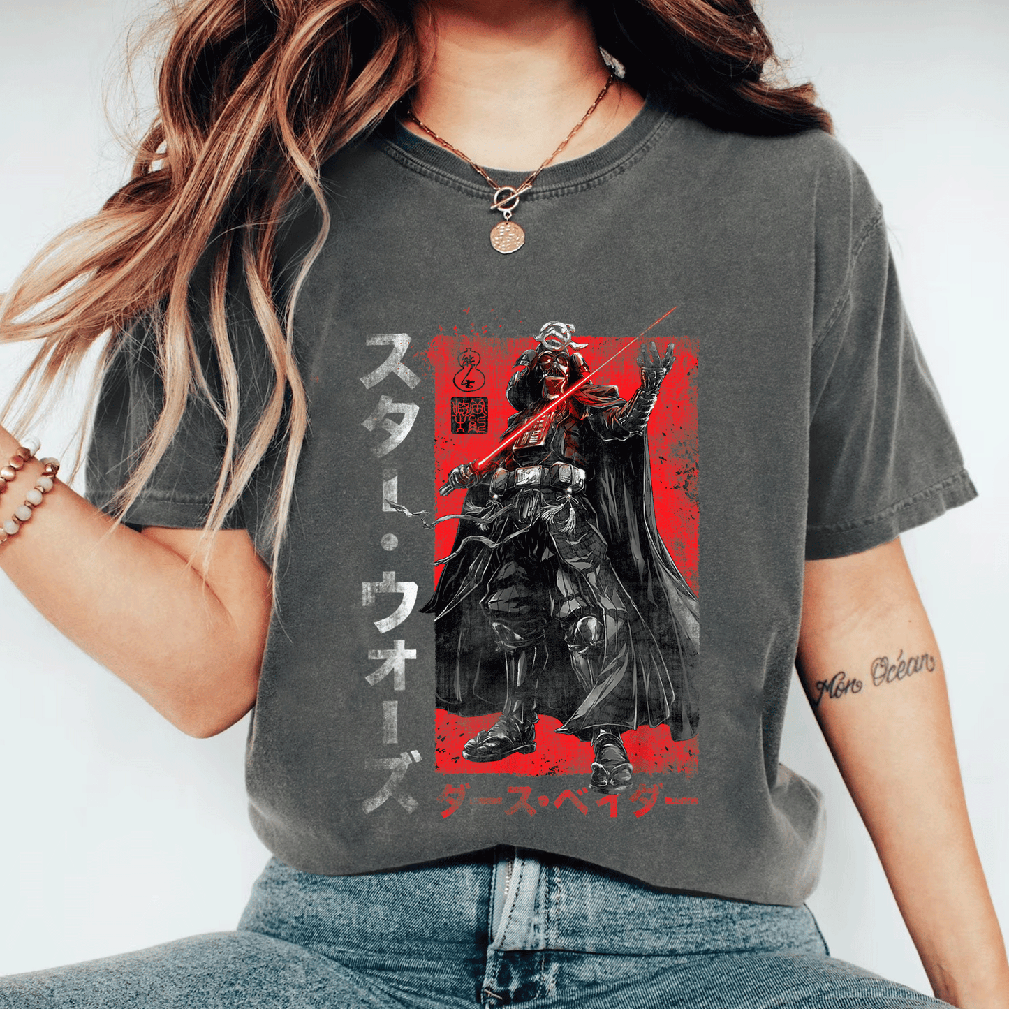 Star Wars Visions Samurai Vader T-Shirt - Unique Anime Style Design for Star Wars Fans and Samurai Enthusiasts - 11