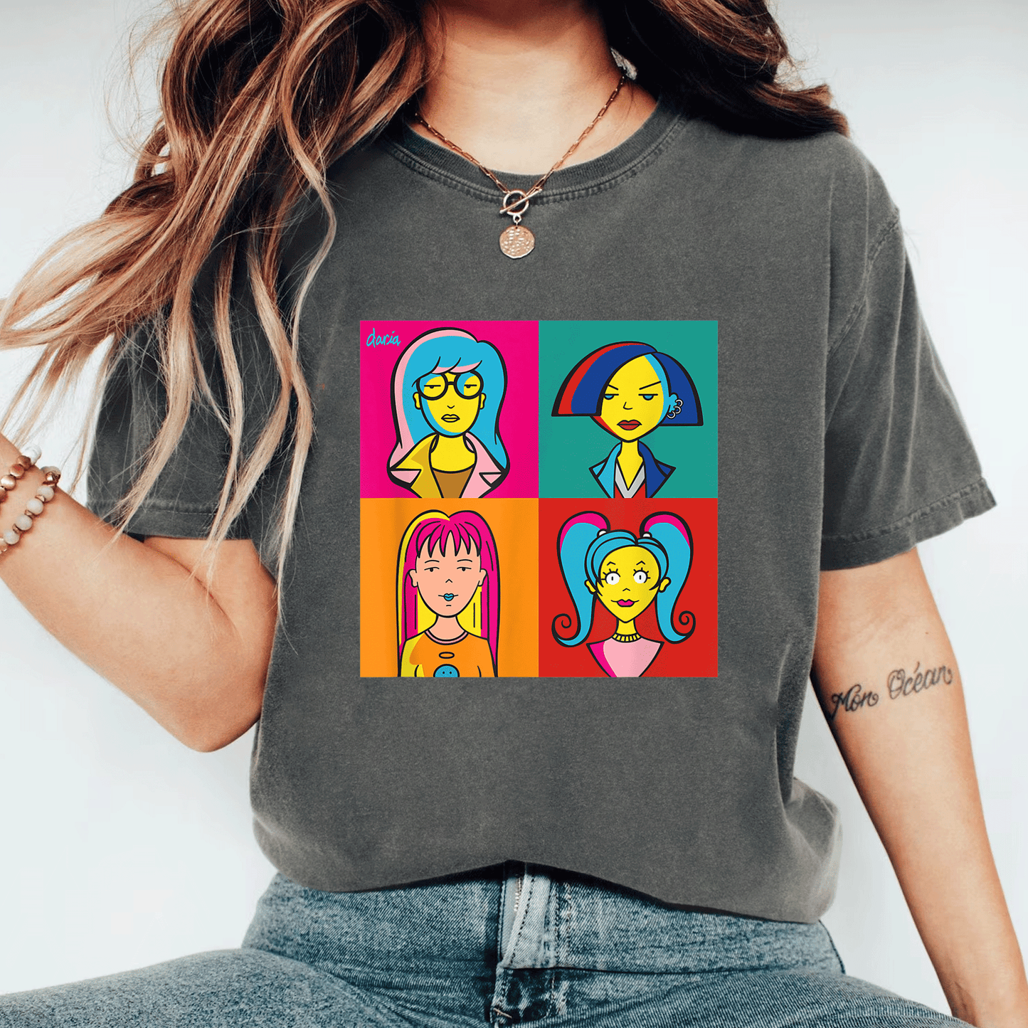 Mademark x Daria Ladies of Daria Pop Art T-Shirt - Stylish and Fun Graphic Tee for Fashion-Forward Women - 11