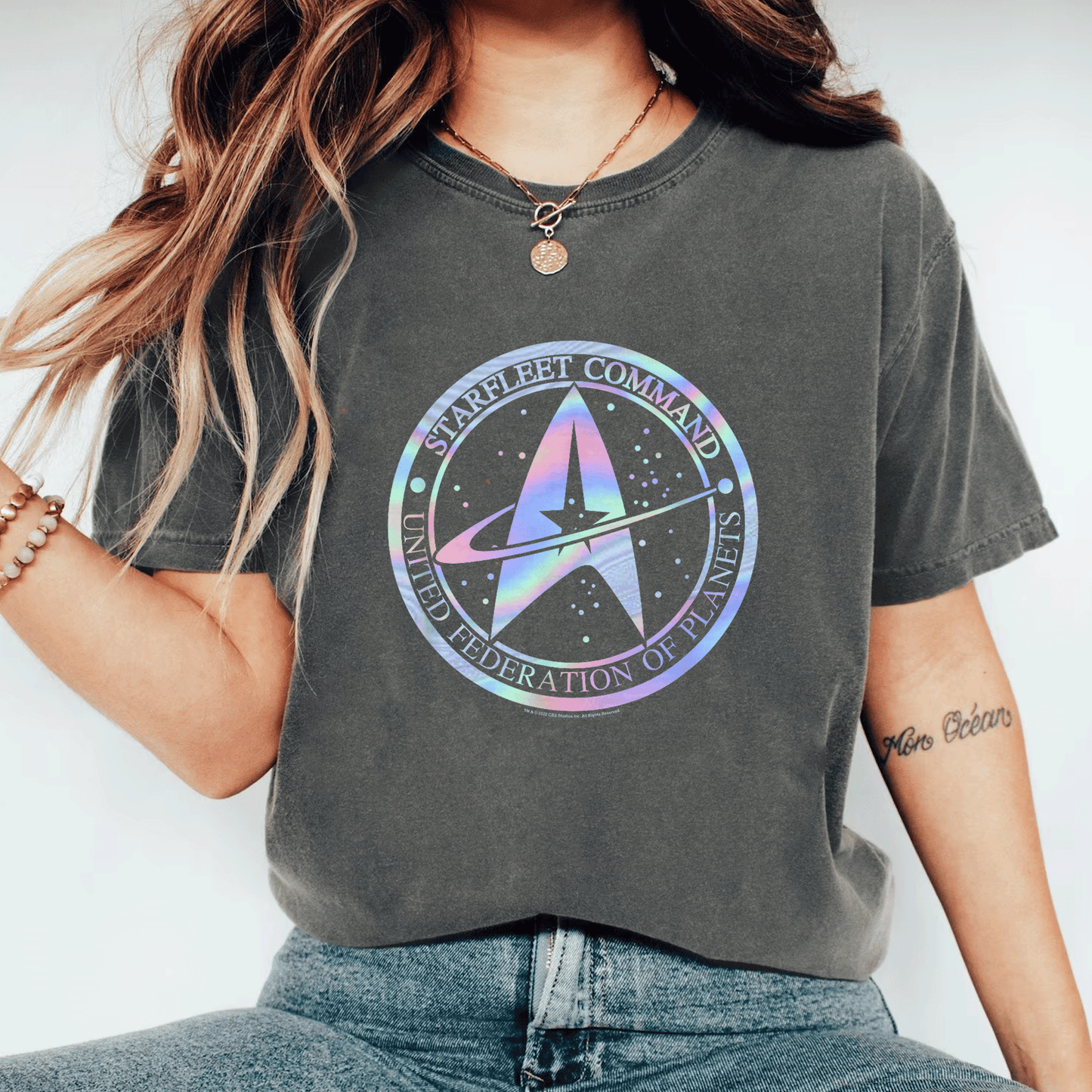 Star Trek Starfleet Command Hologram Fill T-Shirt - Stylish Graphic Tee for Fans of Sci-Fi and Space Exploration - 11
