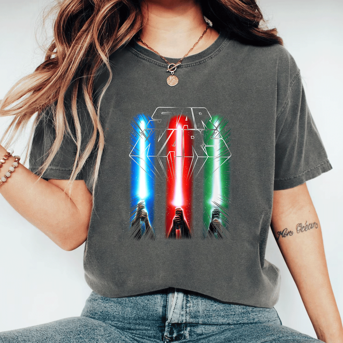 Star Wars Classic Epic Lightsabers Jedi Force Logo T-Shirt for Fans – Cool Graphic Tee for Movie Lovers and Collectors - 11