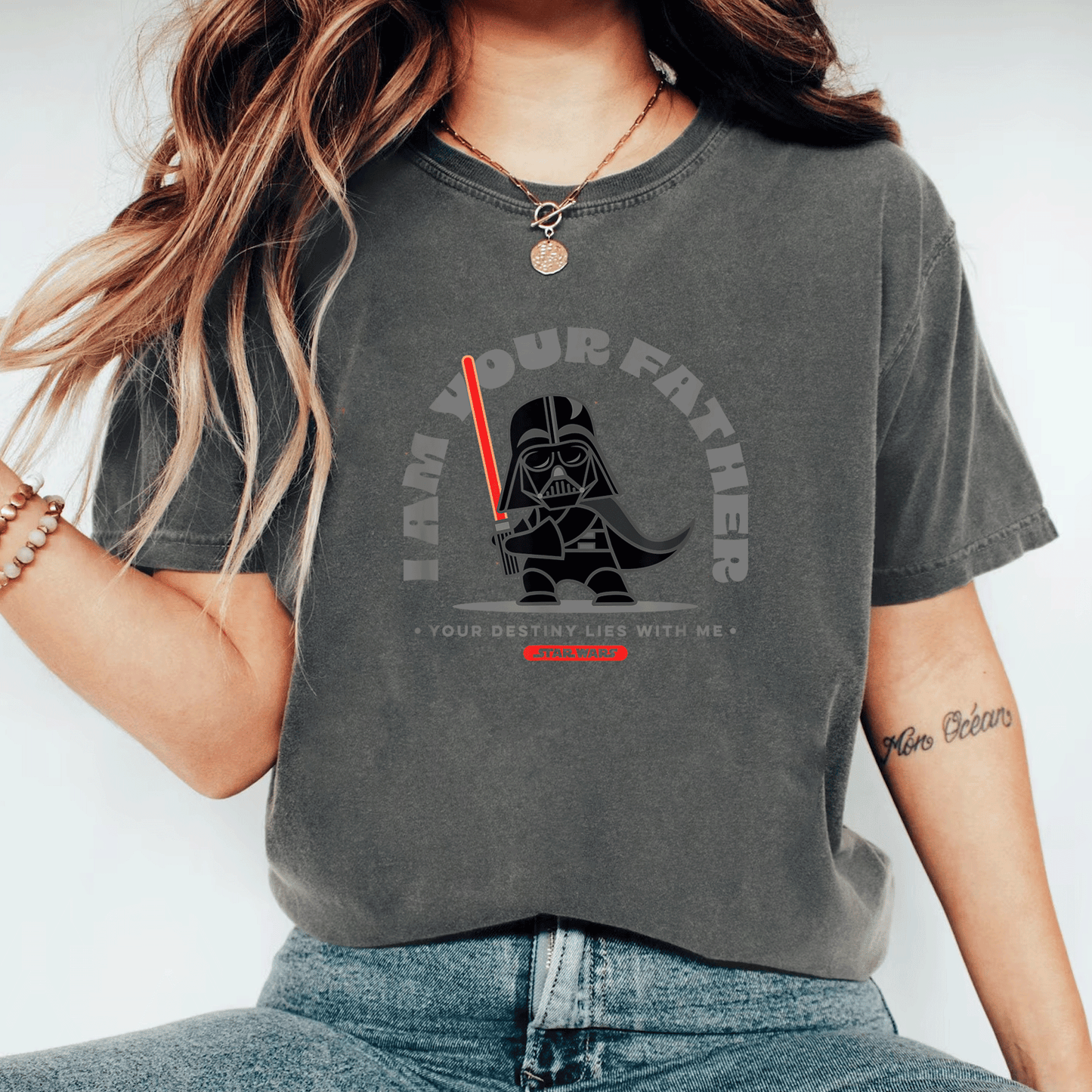 Stand Strong with the Amazon Essentials Star Wars Darth Vader T-Shirt 'I Am Your Father' - Perfect for Fans and Collectors! - 11