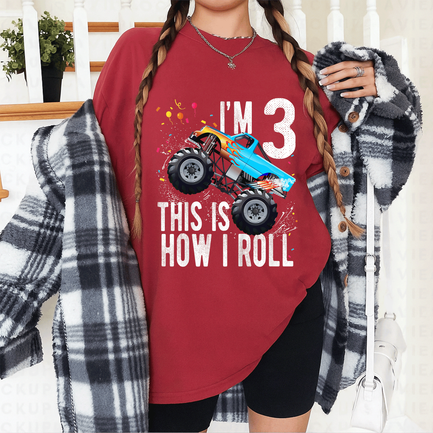 Cute Monster Truck Car T-Shirt for 3 Year Old Boys - Perfect 3rd Birthday Gift for Little Adventure Lovers! - 12