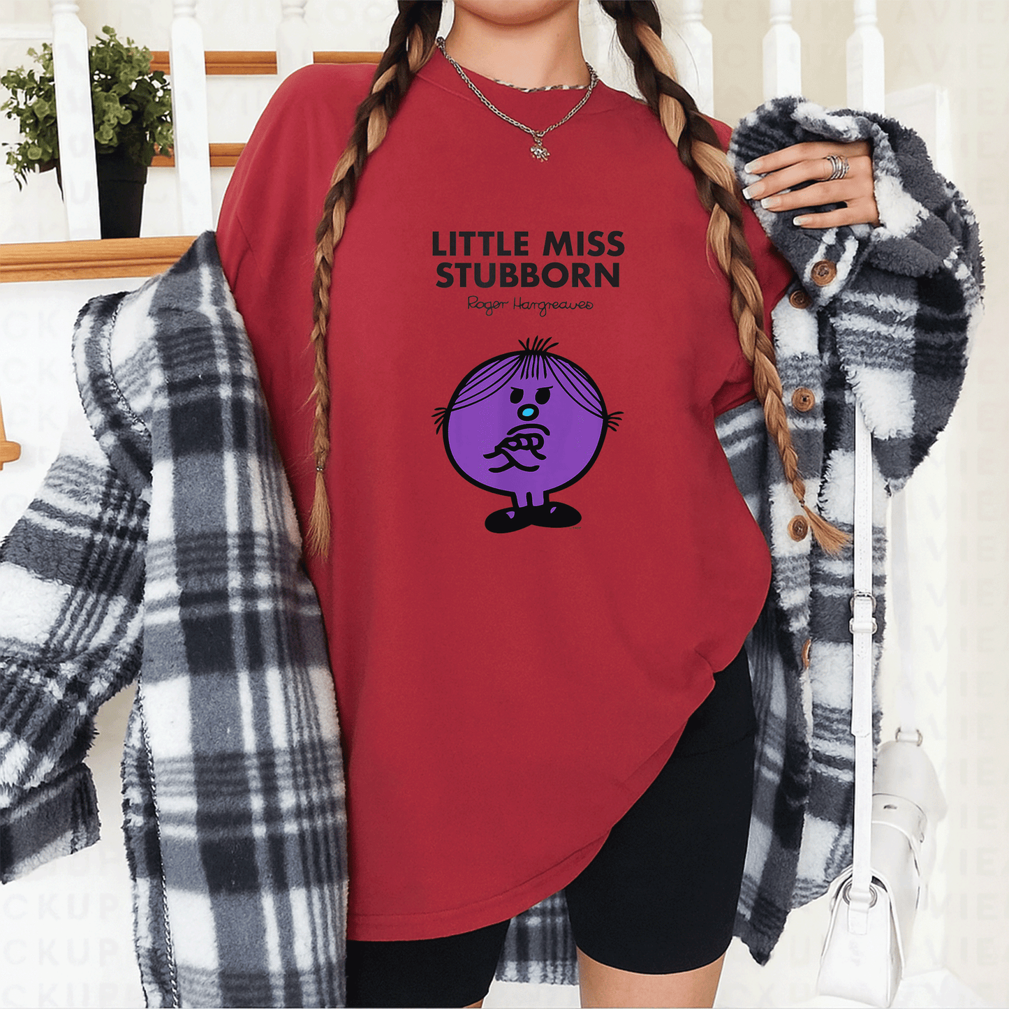 Mr Men Little Miss Stubborn T-Shirt for Kids Fun Colorful Design with Playful Illustration Perfect Gift for Young Readers - 12