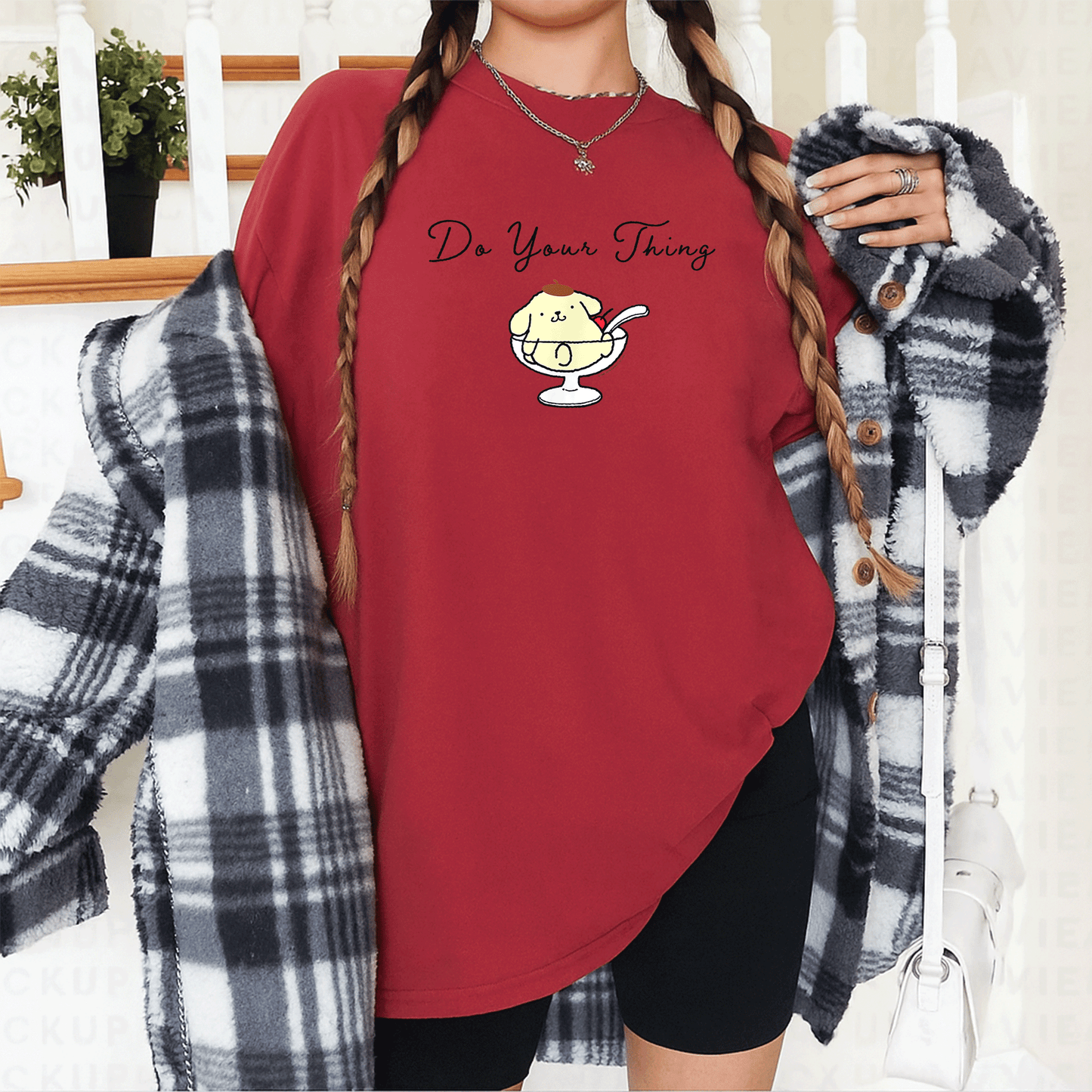 Pompompurin Do Your Thing T-Shirt - Cute and Comfy Sanrio Style Tee Featuring Adorable Pompompurin Design for Fans - 12