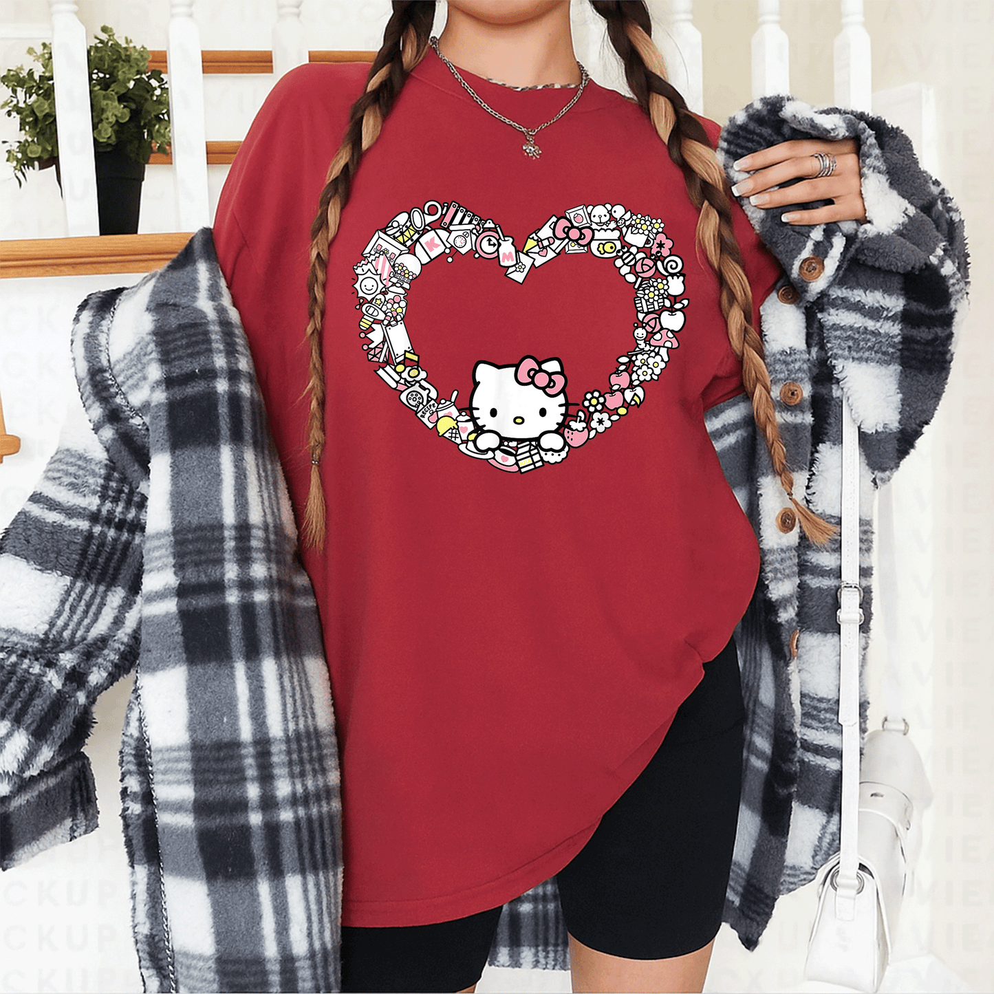 Cute Hello Kitty Heart Favorite Things T-Shirt for Fans, Perfect Gift for Kids and Adults, Adorable Design in Soft Cotton - 12