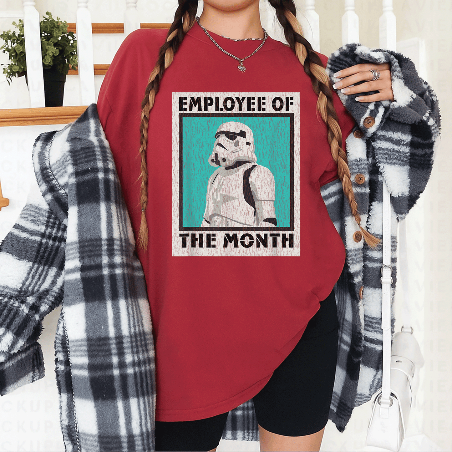 Star Wars Stormtrooper Employee of The Month T-Shirt Perfect for Fans of Galactic Humor and Sci-Fi Style - 12