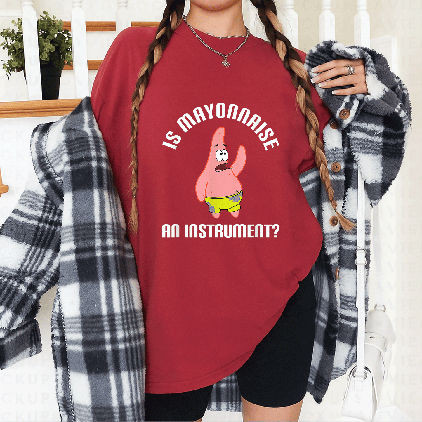 Mademark SpongeBob SquarePants Is Mayonnaise An Instrument T-Shirt Perfect for Fans of Fun and Whimsical Cartoon Apparel - 12