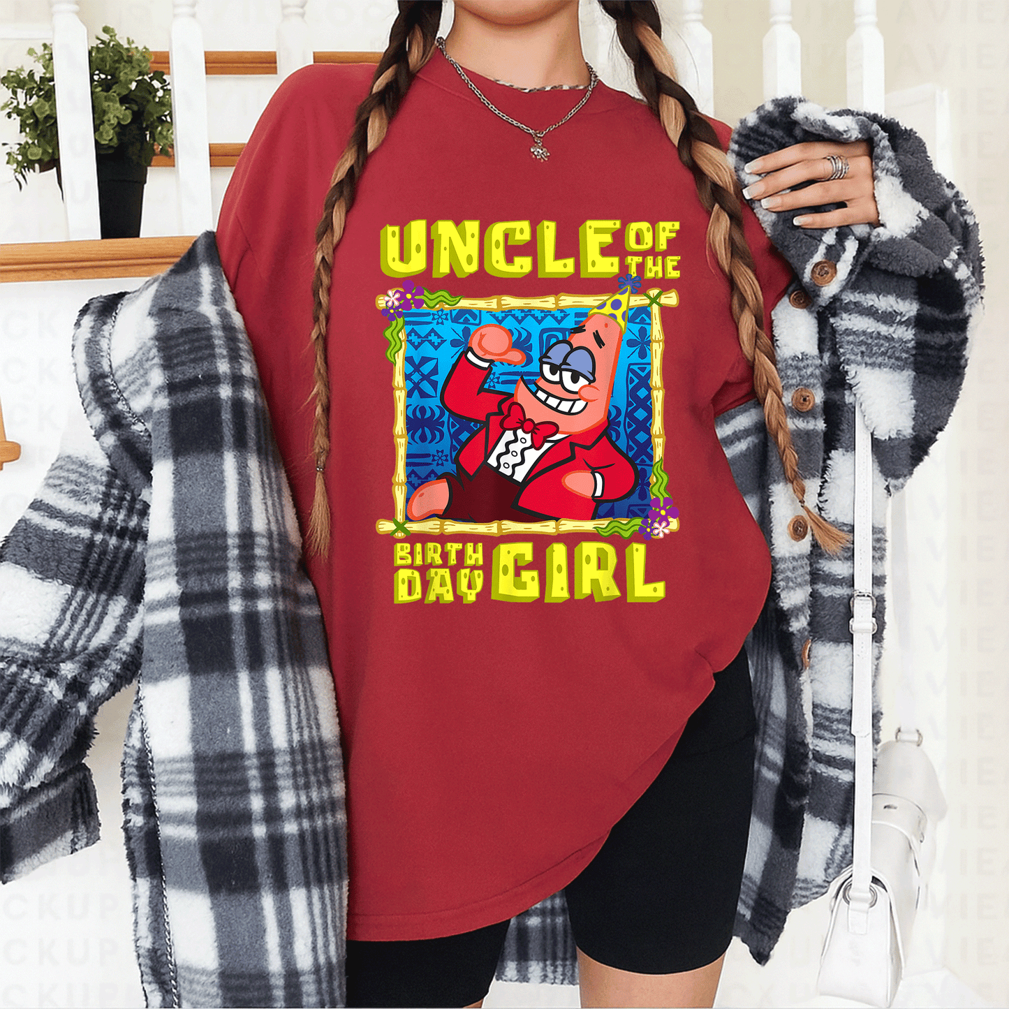 SpongeBob SquarePants Uncle Gift T-Shirt - Fun Patrick Design for Birthday Celebrations Perfect for the Special Uncle - 12
