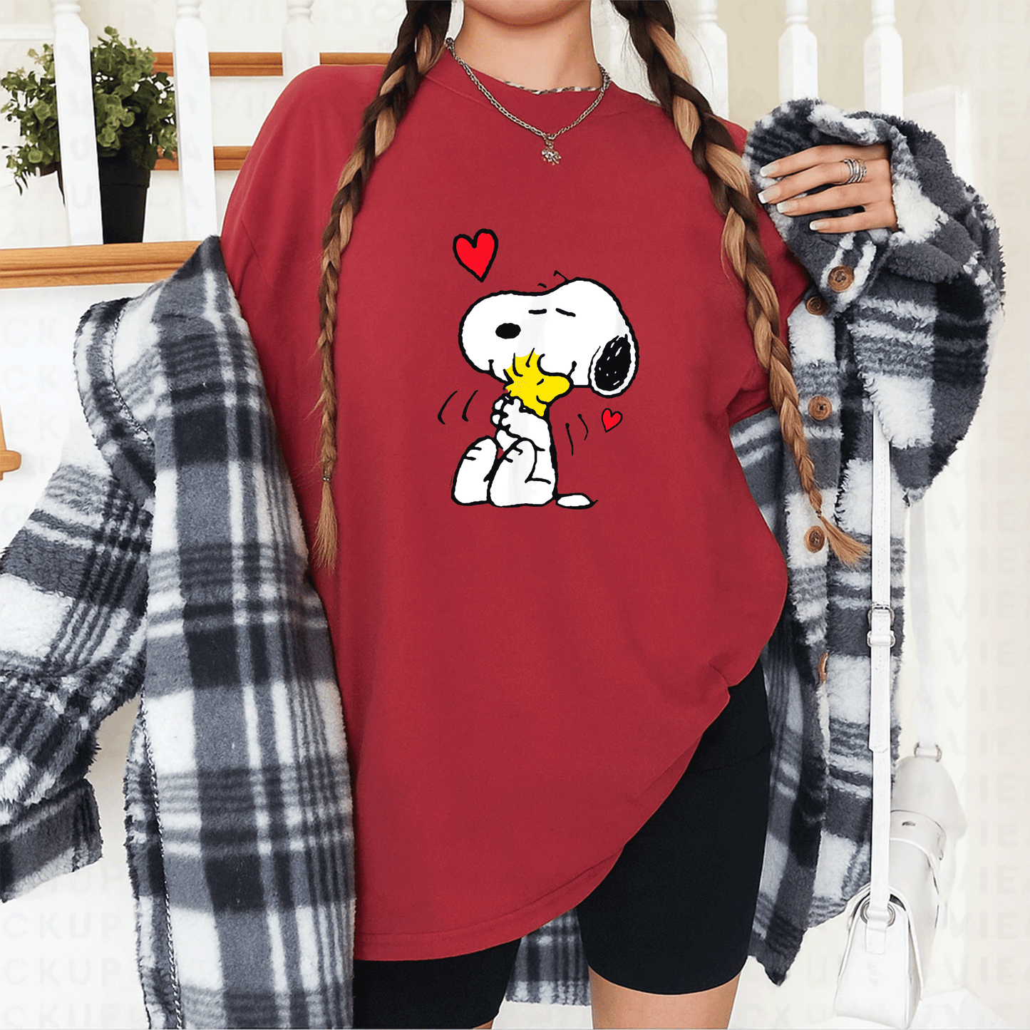 Snoopy Lots Of Love T-Shirt for Peanuts Fans | Cute and Playful Graphic Tee Featuring Iconic Snoopy Design - 12