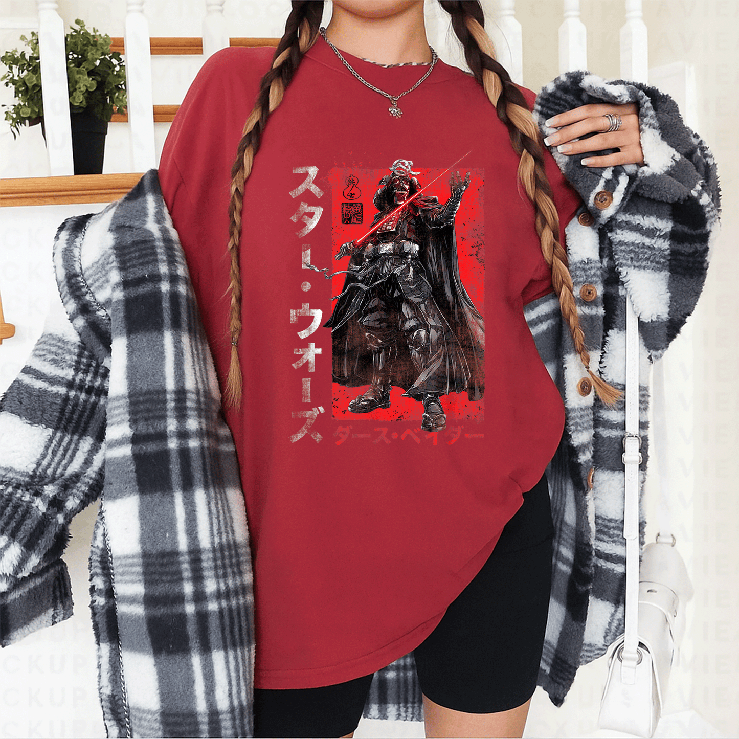 Star Wars Visions Samurai Vader T-Shirt - Unique Anime Style Design for Star Wars Fans and Samurai Enthusiasts - 12