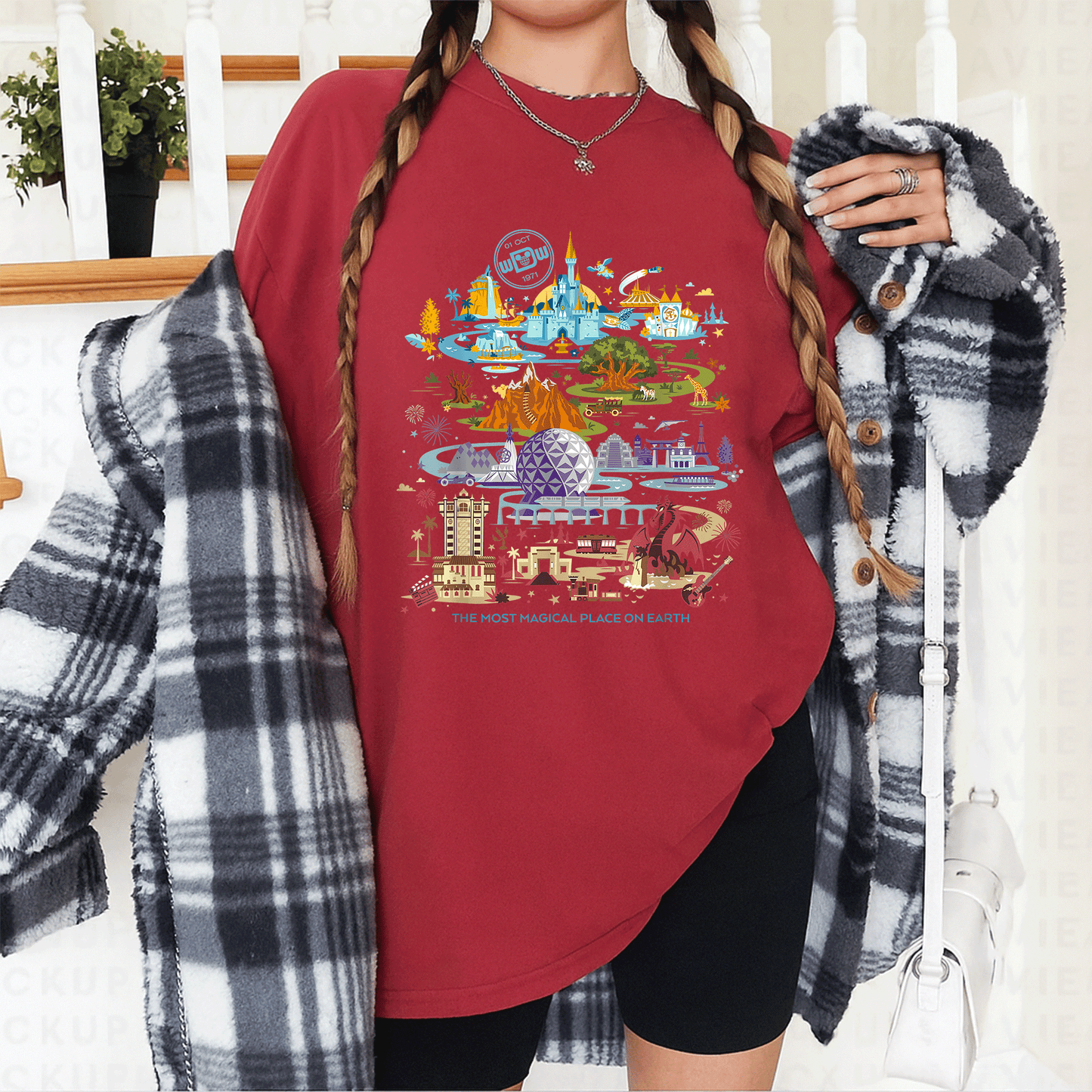 Celebrate Magic with the Disney Walt Disney World 50th Anniversary T-Shirt Featuring Iconic Characters and Vibrant Design - 12
