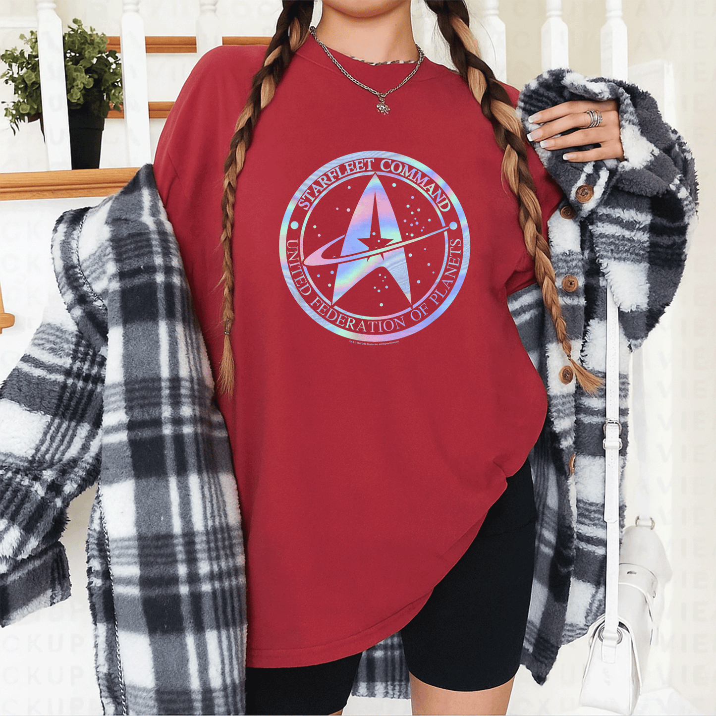 Star Trek Starfleet Command Hologram Fill T-Shirt - Stylish Graphic Tee for Fans of Sci-Fi and Space Exploration - 12