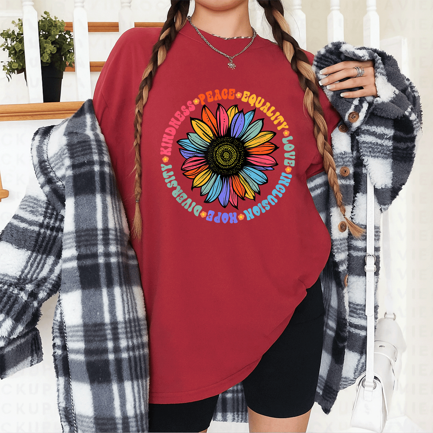 Kindness Love Equality Diverse Human Rights T-Shirt – Spread Peace, Hope, and Unity with Vibrant Graphic Design - 12